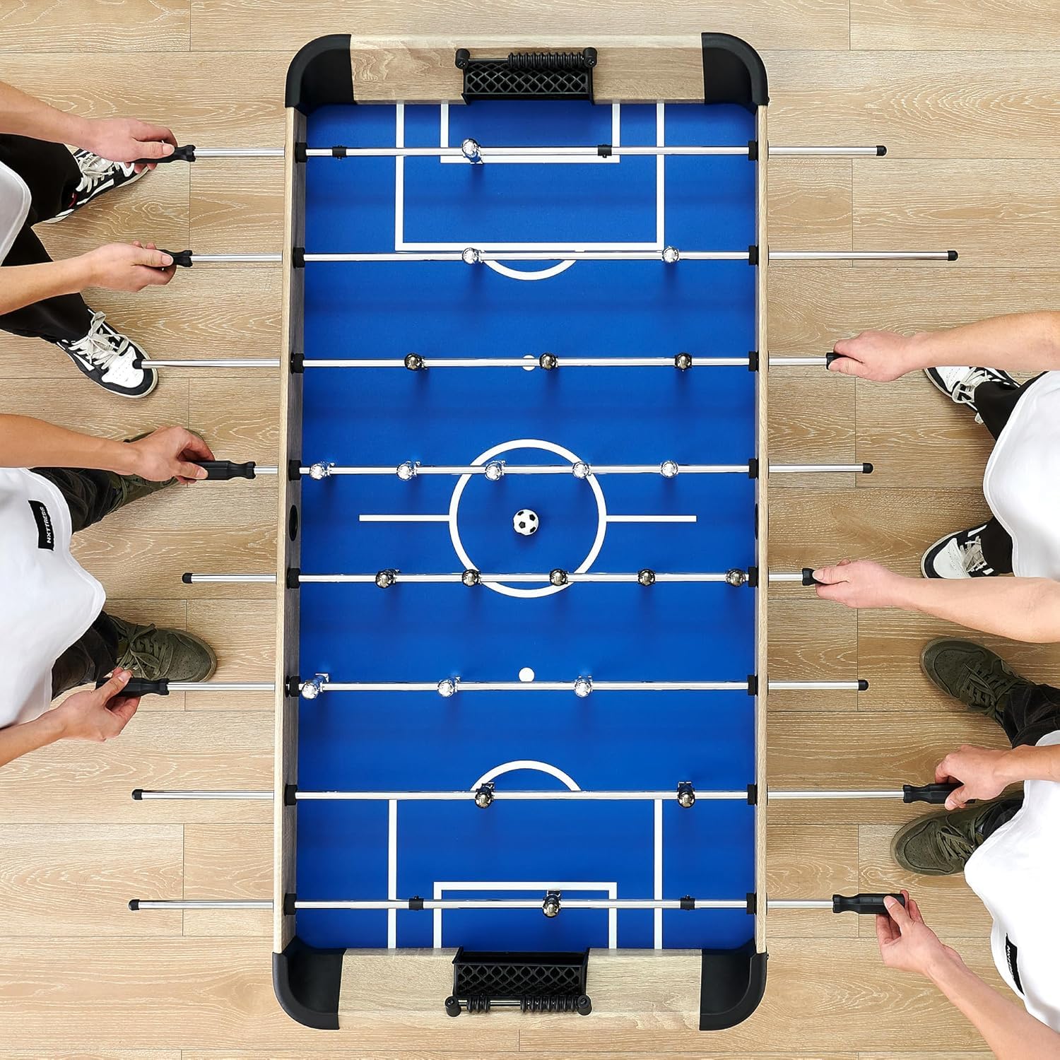 IDEALHOUSE 54 Inch Full Size Foosball Table - Professional Soccer Table Game for Kids & Adults - Indoor Arcade Sports Game for Home, Game Room, Basement - Easy Assembly - Perfect for Family Fun & Parties