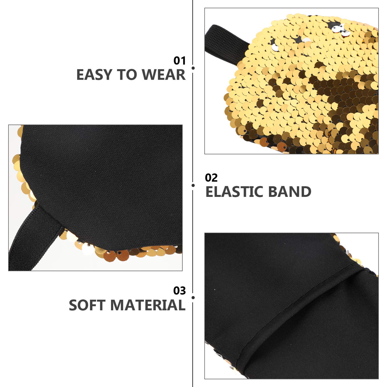 7pcs Double-Sided Sequined Sleep Eye Masks - Soft & Comfortable for Travel, Nap, and Relaxation - Perfect for Flights, Hotels, and Home Use