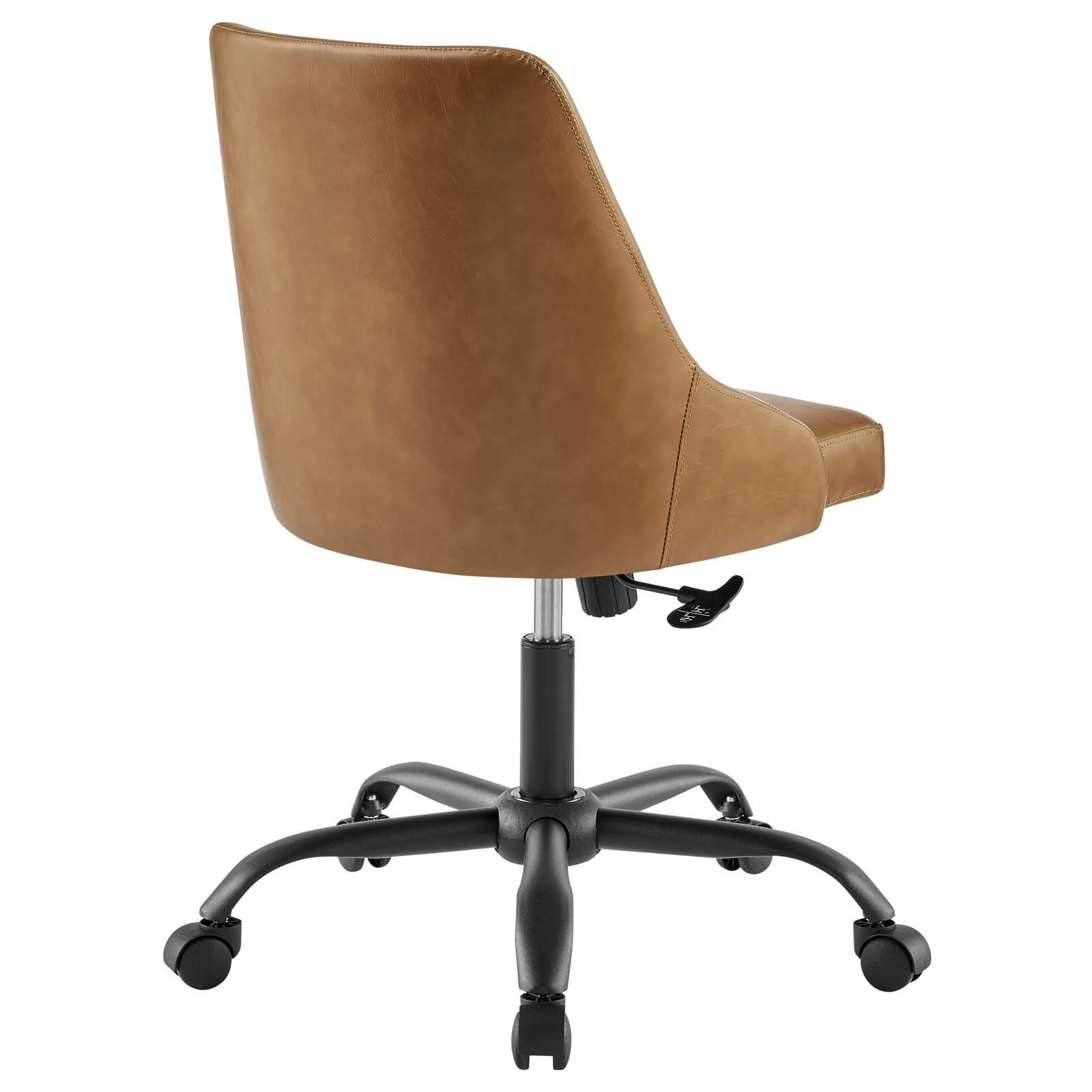 Modway Designate Modern Office Chairs - Black & Tan Ergonomic Desk Chair for Home & Office Use