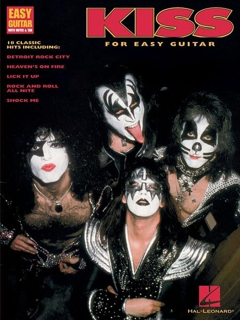 Easy Guitar Songbook for Beginners - Learn to Play Kiss Hits on Acoustic or Electric Guitar - Perfect for Practice, Performances & Campfire Sing-Alongs