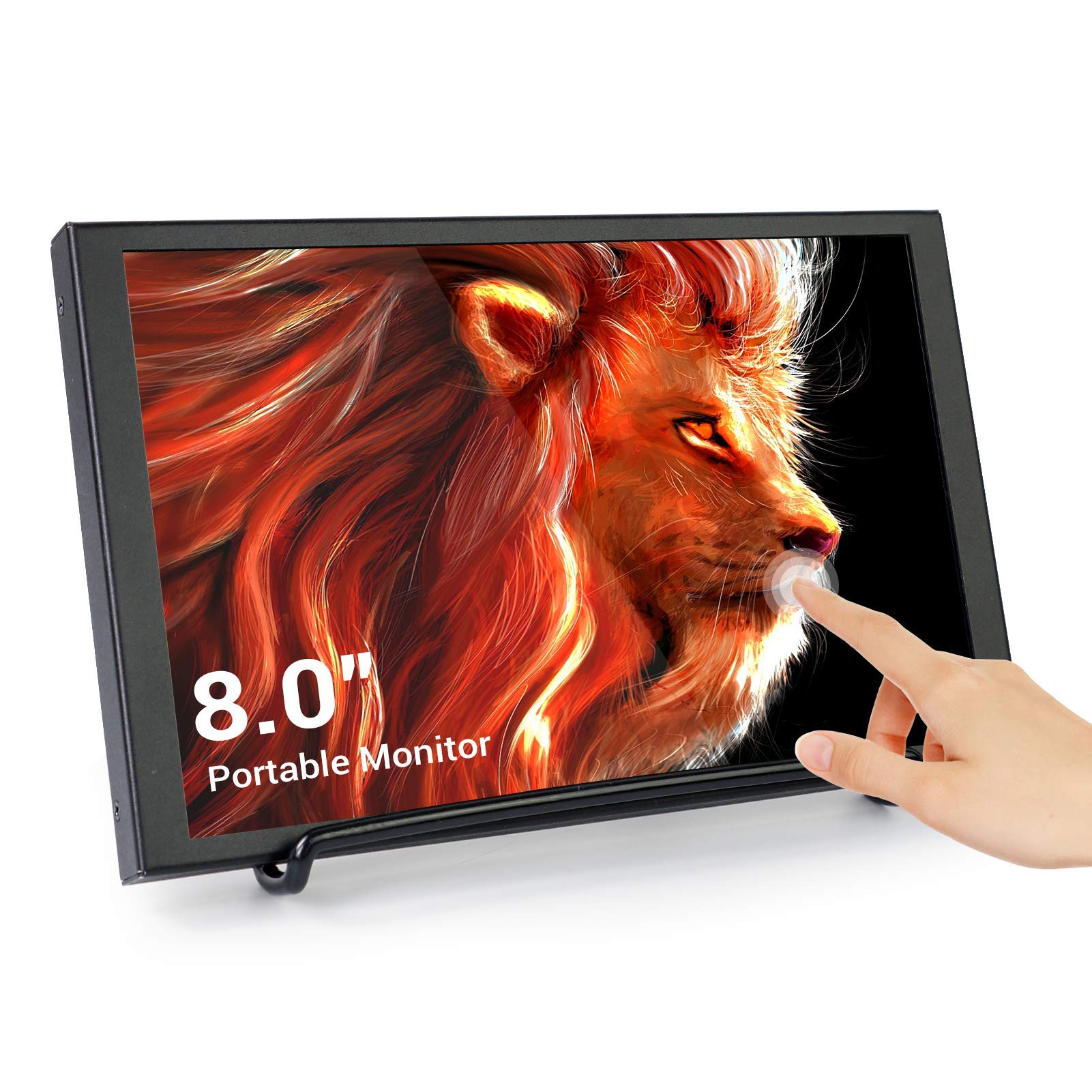 ELECROW 8 Inch Touchscreen Monitor - 1280x800 Portable LCD Display for Raspberry Pi, Laptop, PC & Gaming Consoles | Perfect for DIY Projects, Coding & Retro Gaming