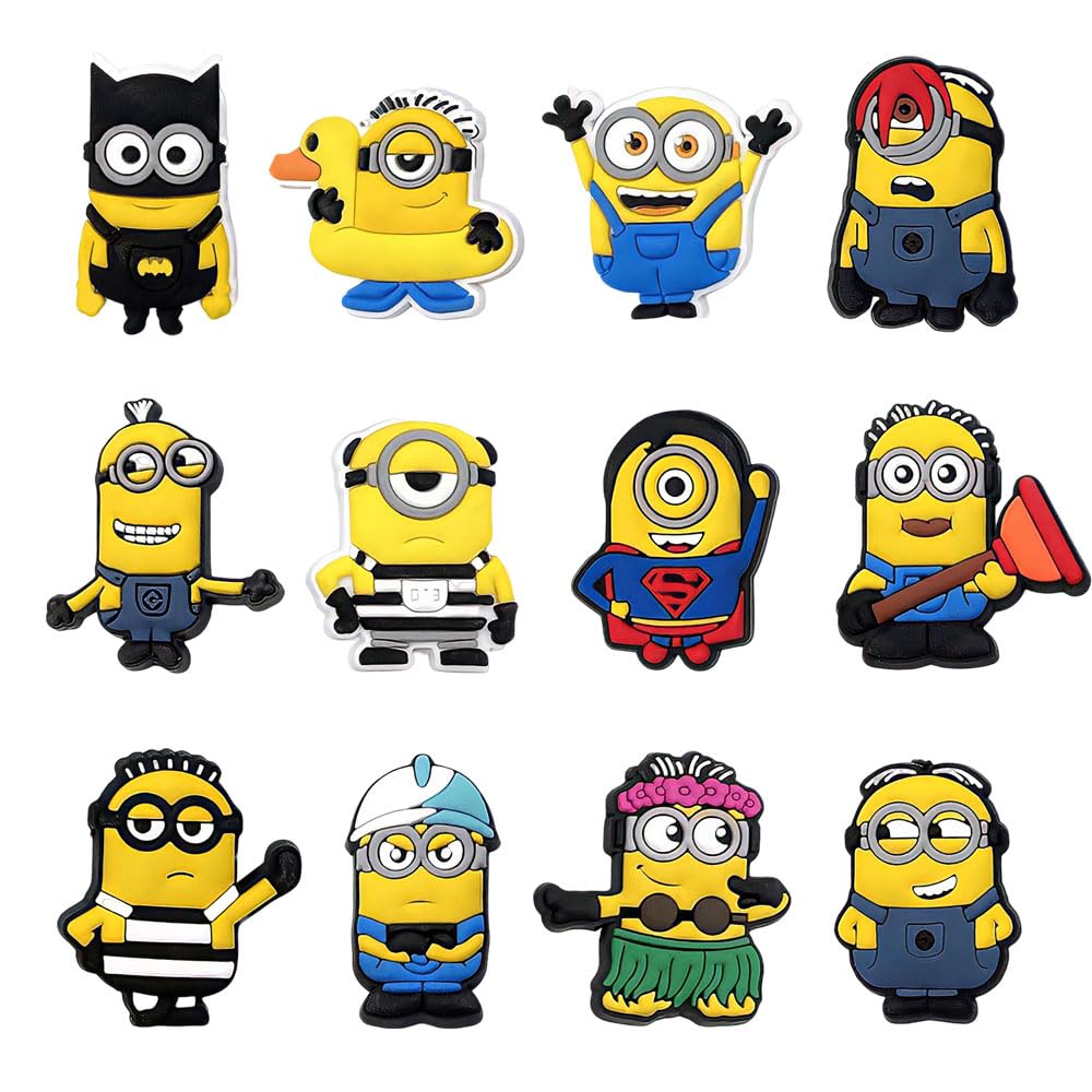 Cartoon Shoe Charms for Clogs, Slides & Sandals - Cute Bracelet Wristband Party Gifts for Girls, Boys & Kids - Perfect for Birthday Parties, School Events & Summer Fashion Accessories
