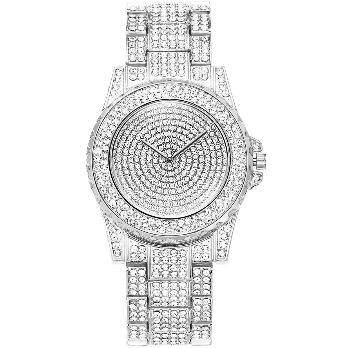 Luxury Diamond Watch for Women - Iced Out Bling Rhinestone Watch with Sparkling Crystals | Perfect for Parties, Weddings & Special Occasions