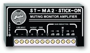 RDL ST-MA2 2W Mono Audio Amplifier with Muting - 8 Ohm | Professional Compact Audio Power Amplifier for Studio, PA System & Home Theater | Perfect for DJ Equipment, Conference Rooms & Background Music Systems