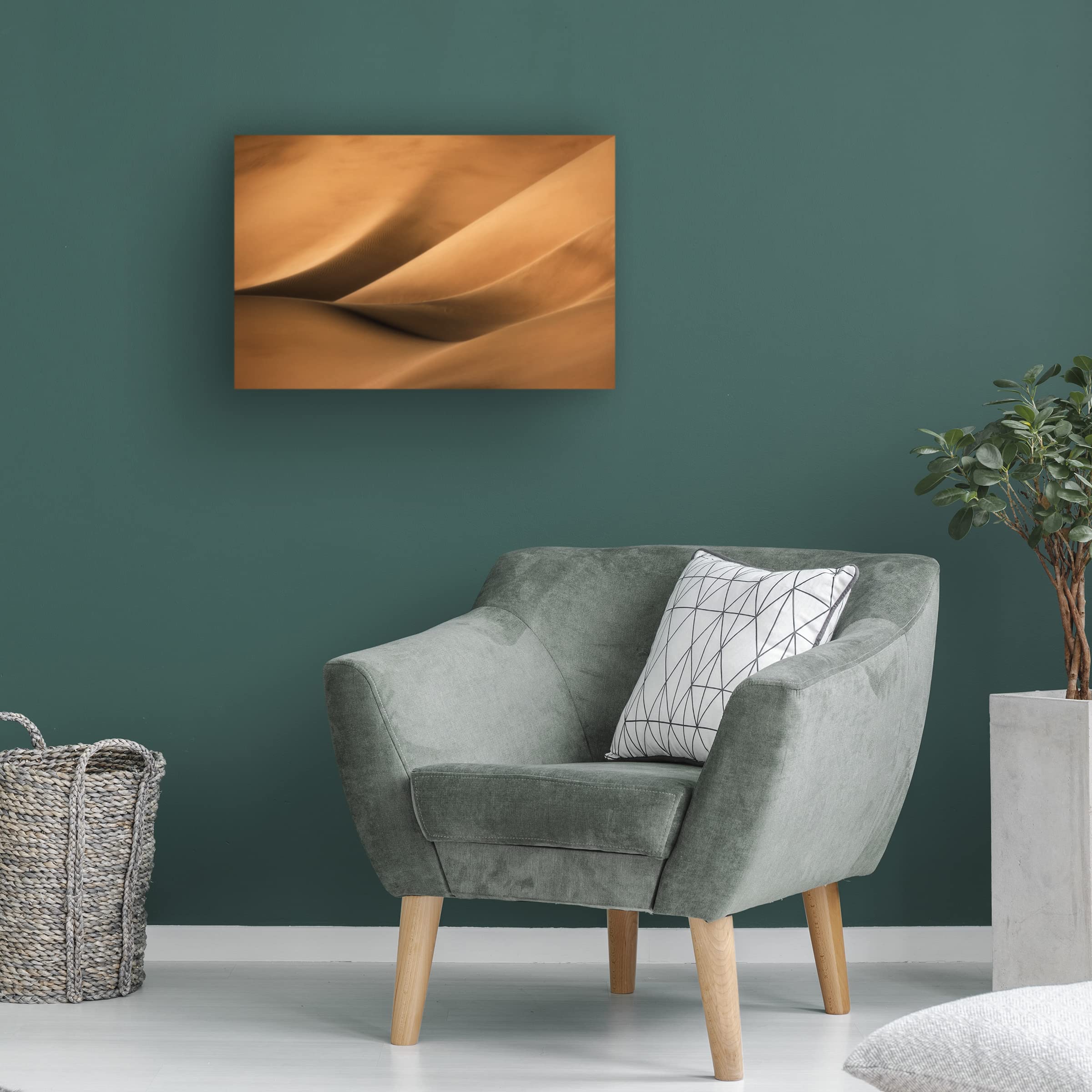 Babak Mehrafshar 'Dunes' Canvas Wall Art Print - Modern Desert Landscape Painting for Living Room, Bedroom & Office Decor