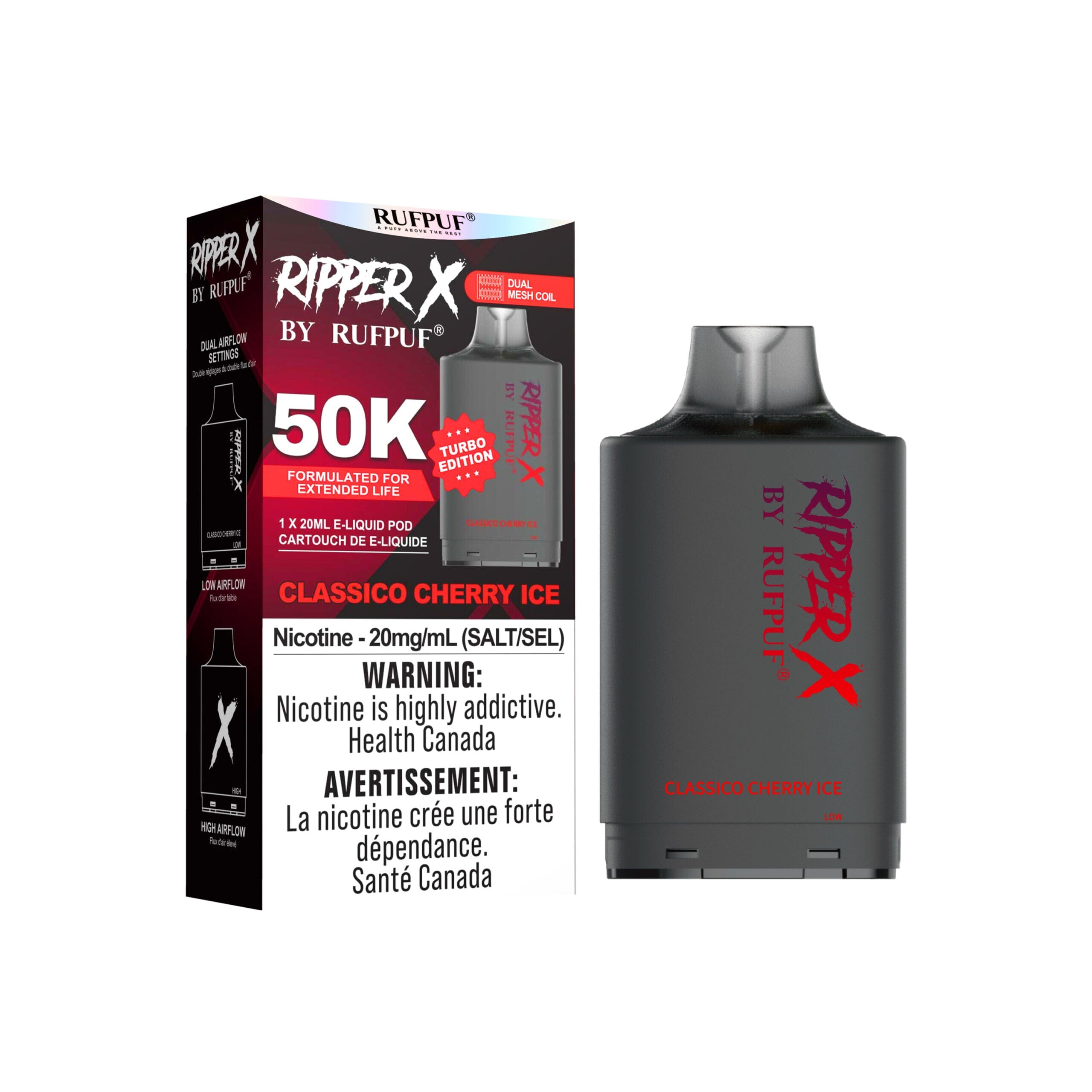 Classico Cherry Ice Ripper X 50k - Premium Vape Juice for Smooth Flavor & Big Clouds | Perfect for Relaxation & Social Vaping