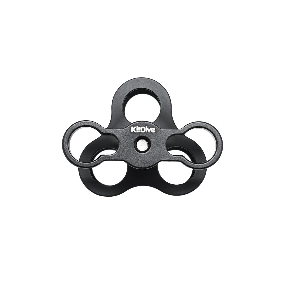 1 Triple Ball Clamp for Underwater Arm System - Durable Stainless Steel Joint Connector for Scuba Diving, Underwater Photography & Marine Research Equipment