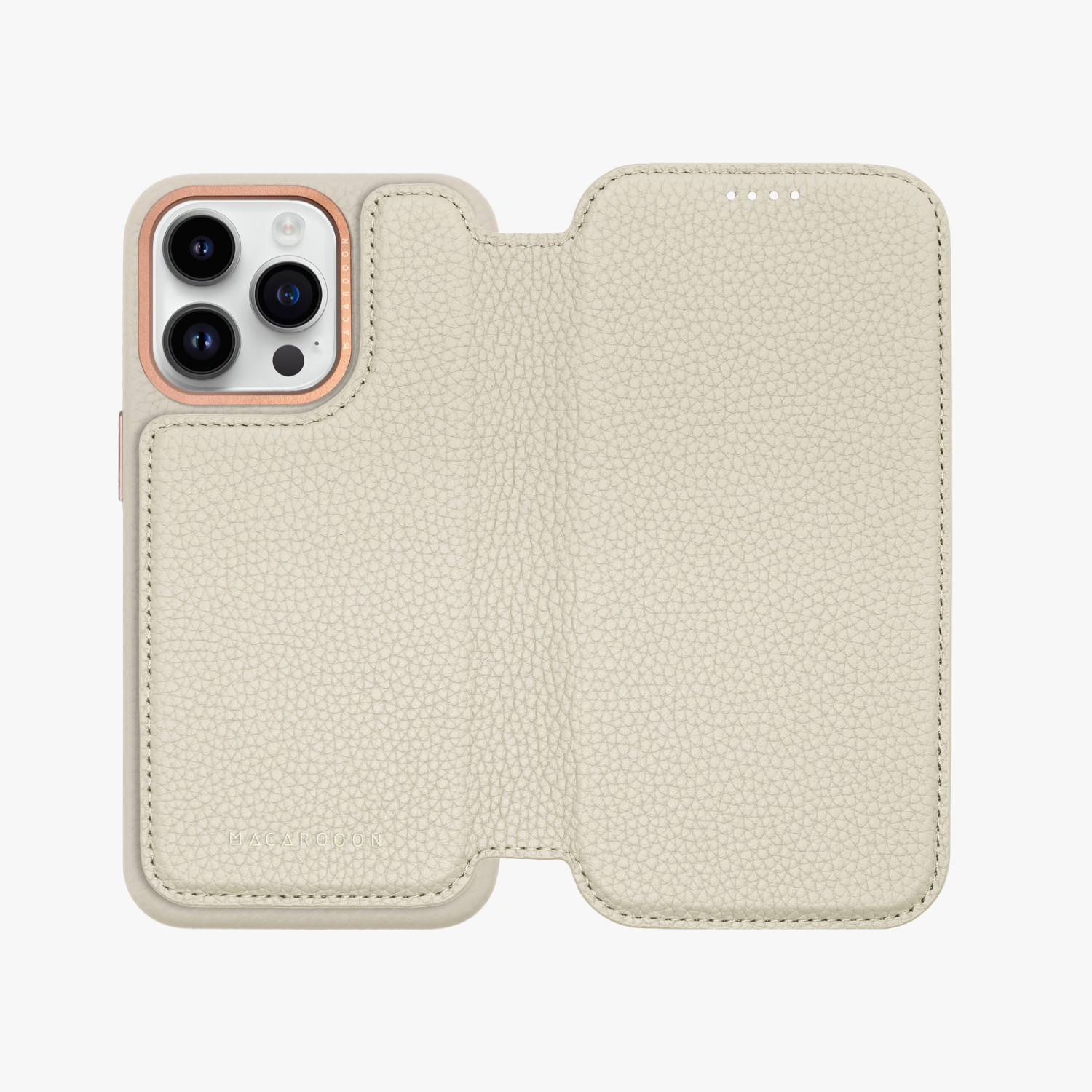 Premium iPhone 16 Pro MagSafe Leather Flip Case - Genuine Hybrid Leather Wallet Cover with Card Slots | Perfect for Business Travel & Daily Protection