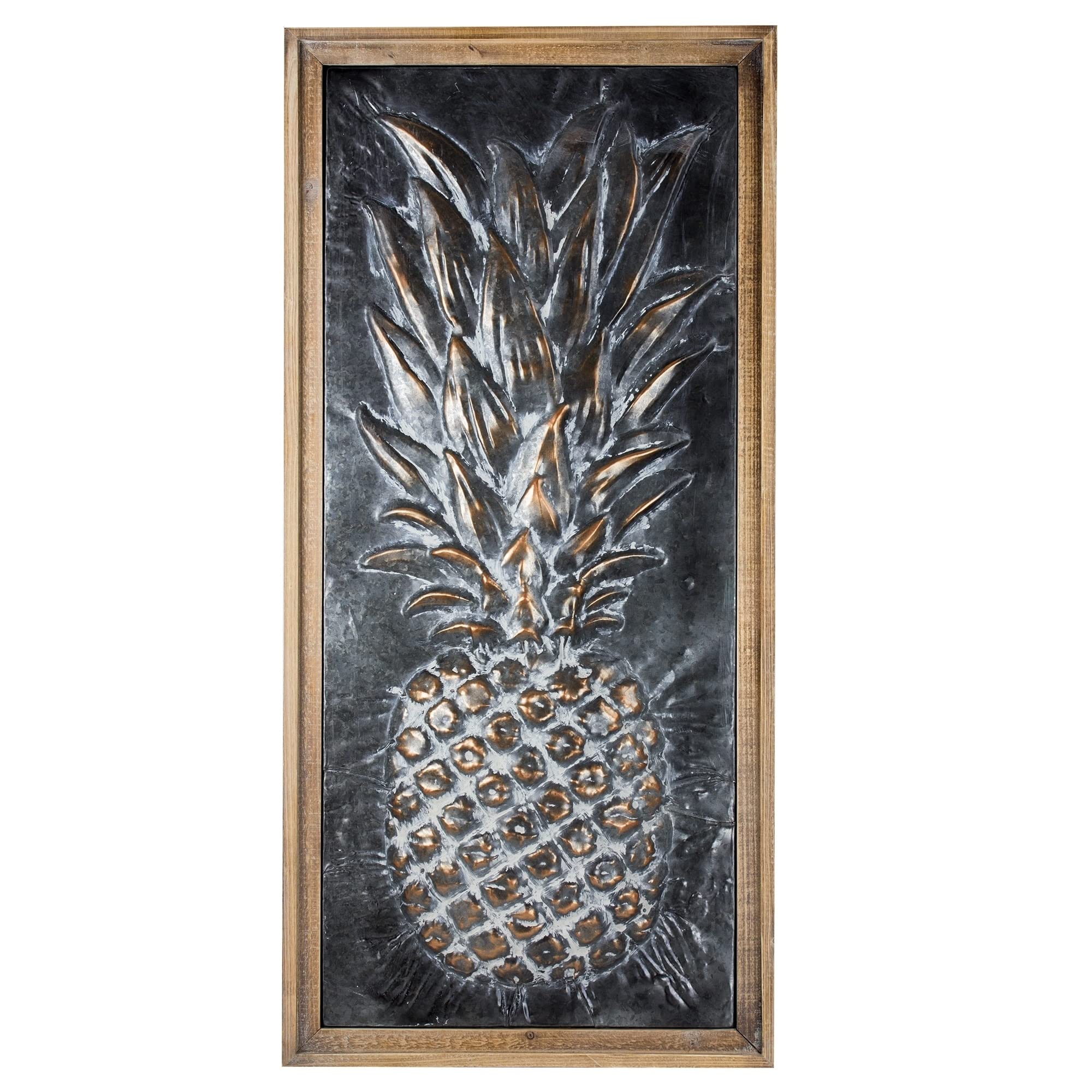 Crystal Art Gallery Metal Pineapple Wall Decor - Handmade American Art for Home, Office & Gift - Perfect for Living Room, Bedroom & Kitchen Decor
