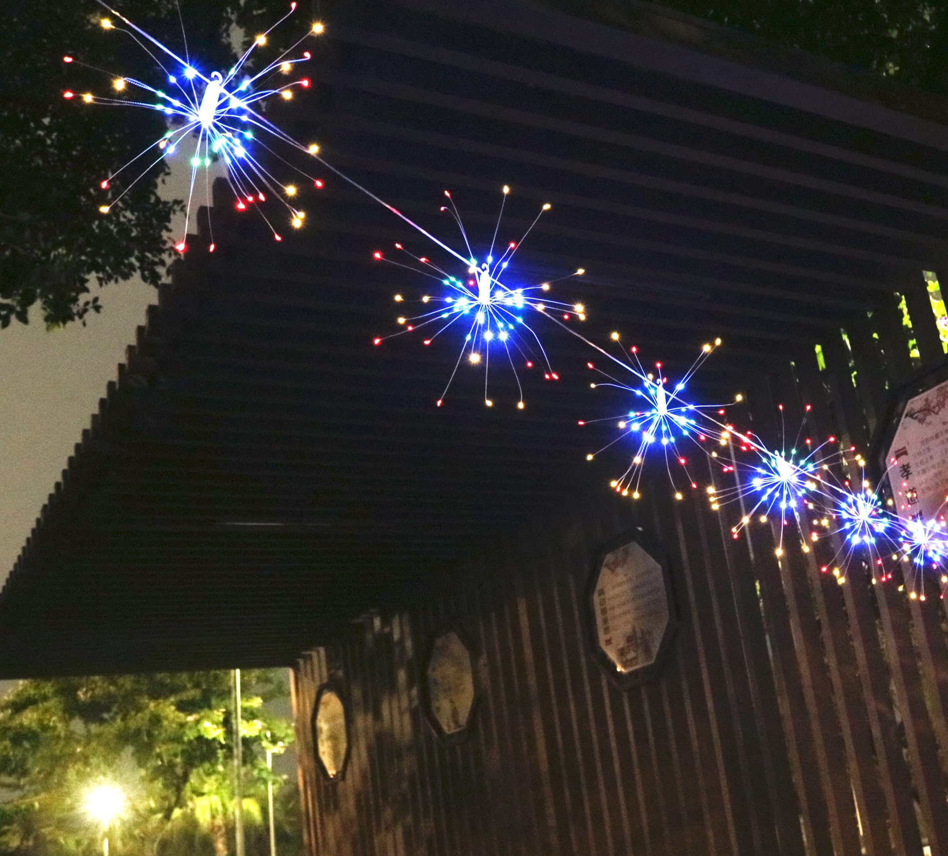 600 LED Starburst Fairy Lights with Remote Control - 10 Connection Copper Wire String Lights, 8 Modes, Dimmer & Timer - Perfect for Christmas Decorations, Garden Lighting, and Party Ambiance