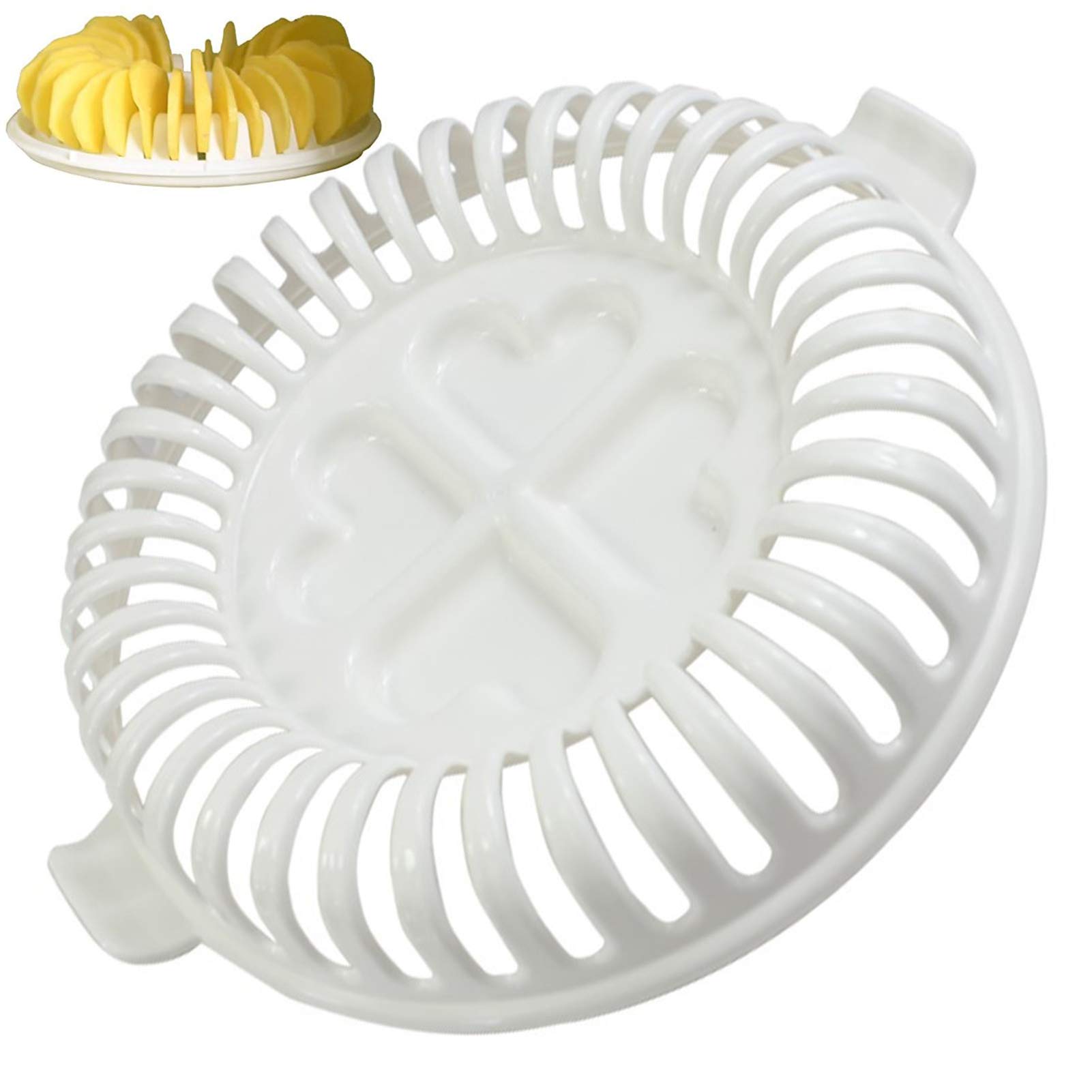 Healthy Fat-Free Microwave Potato Chip Maker - Crispy Homemade Potato & Fruit Slicer Baking Tray for Quick Snacks | Perfect for Parties, Movie Nights & Healthy Snacking