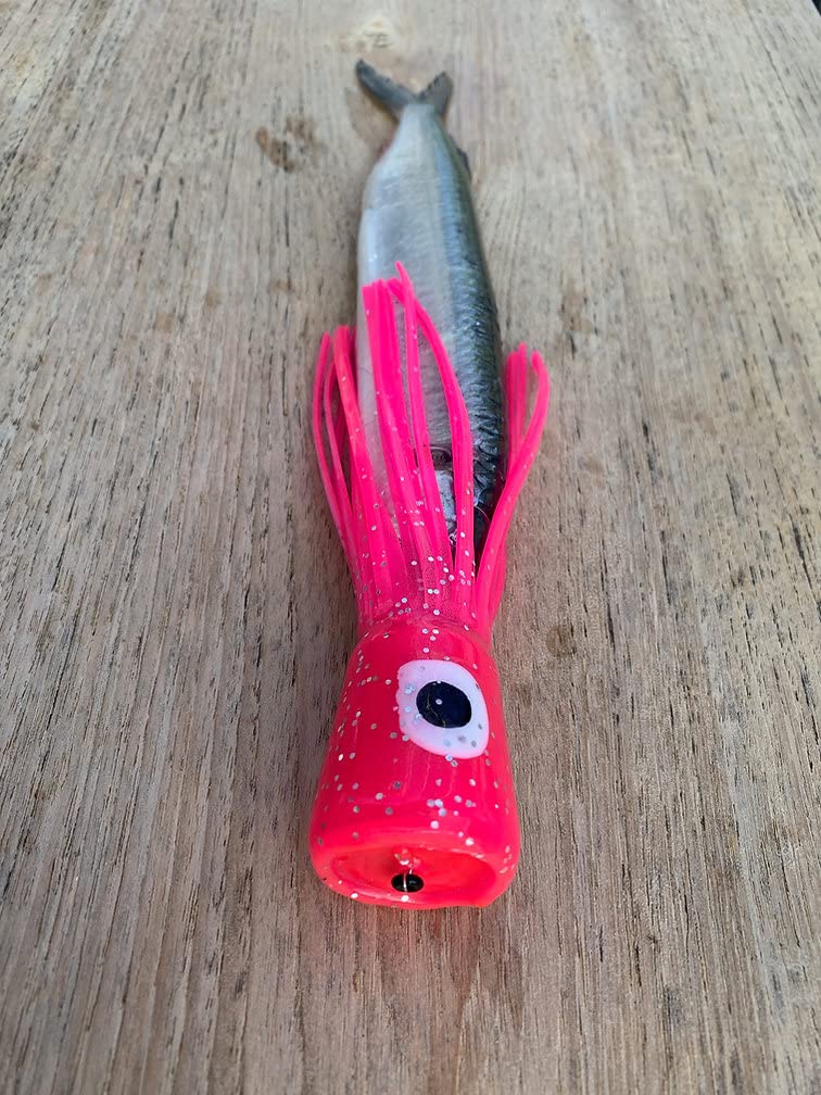 4.5 Inch Soft Fishing Lure for Marlin, Dorado & Tuna - Premium Offshore Trolling Chugger Head - Perfect for Saltwater Game Fishing & Deep Sea Angling