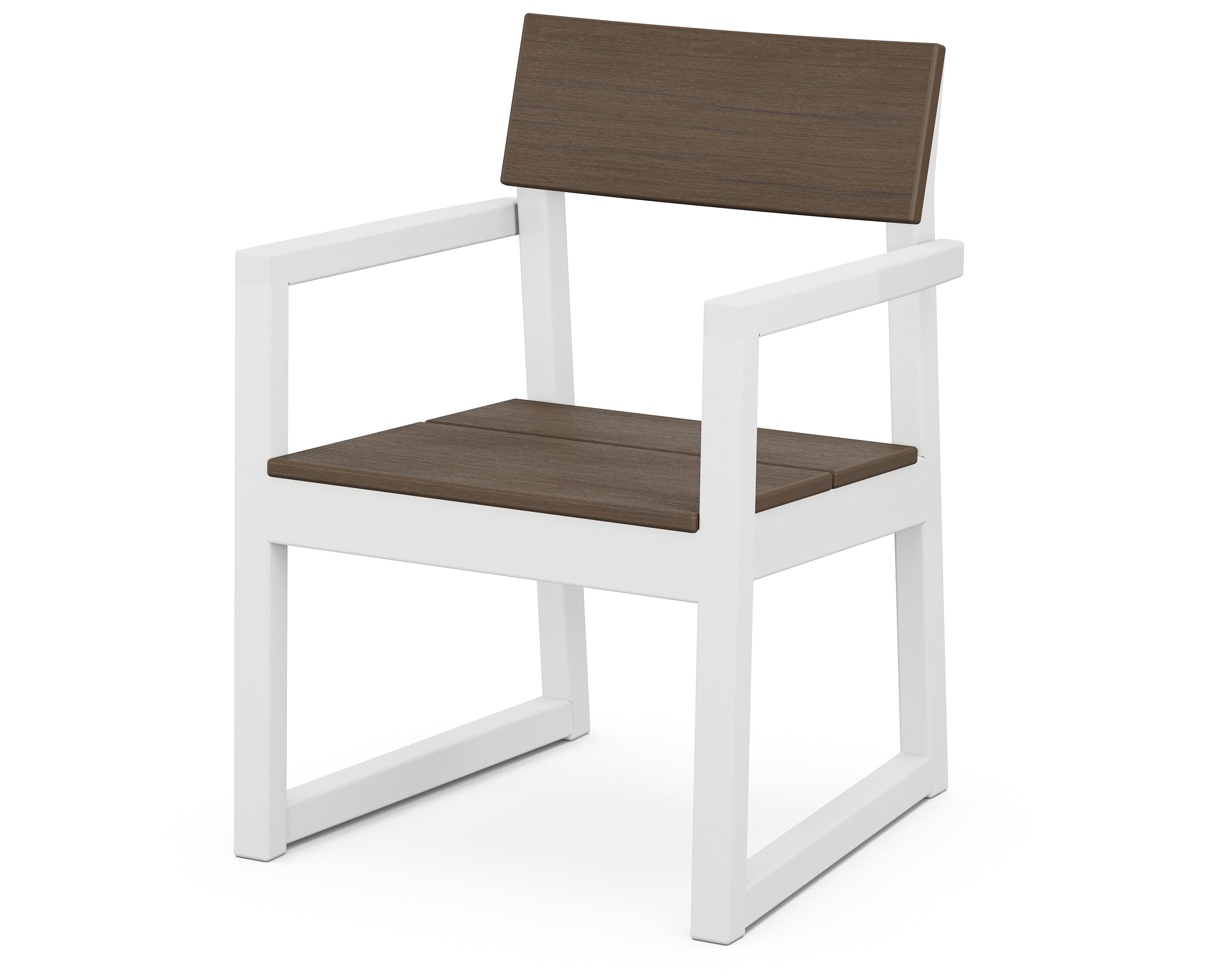 POLYWOOD EDGE Dining Arm Chair – Weather-Resistant Outdoor & Indoor Dining Chair for Patio, Deck, or Kitchen – Durable & Comfortable Seating Solution