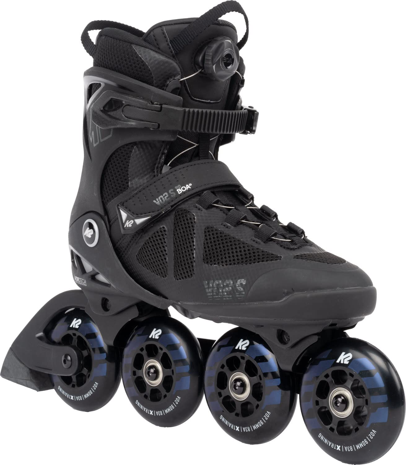 K2 VO2 S 90 BOA Unisex Inline Skates - Adjustable Fit for Adults & Teens - Perfect for Fitness, Speed Skating & Outdoor Rollerblading