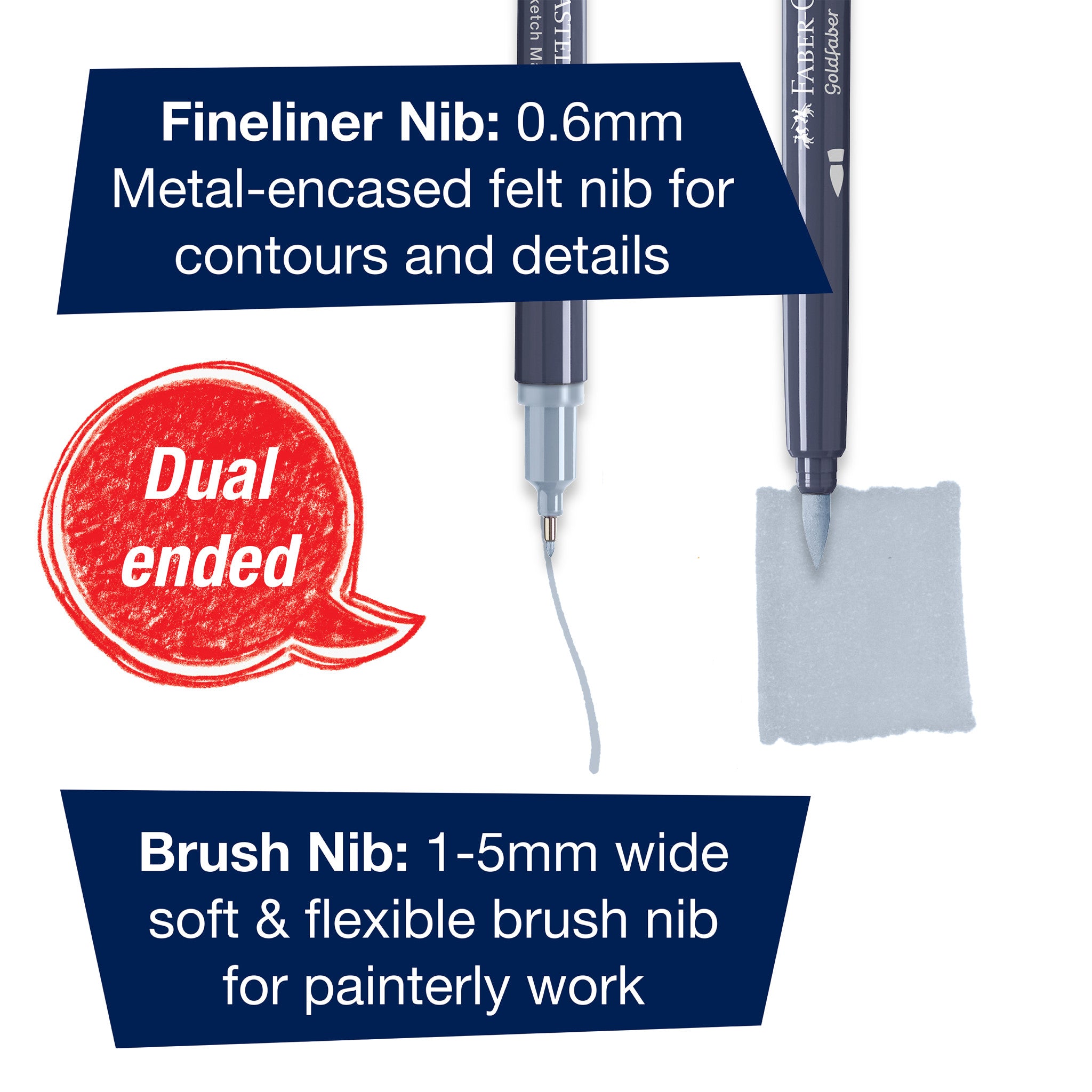 Goldfaber Sketch Markers for Car Design - Set of 6 Premium Artist Markers (#164813) | Perfect for Automotive Sketching, Illustration & Professional Art Projects
