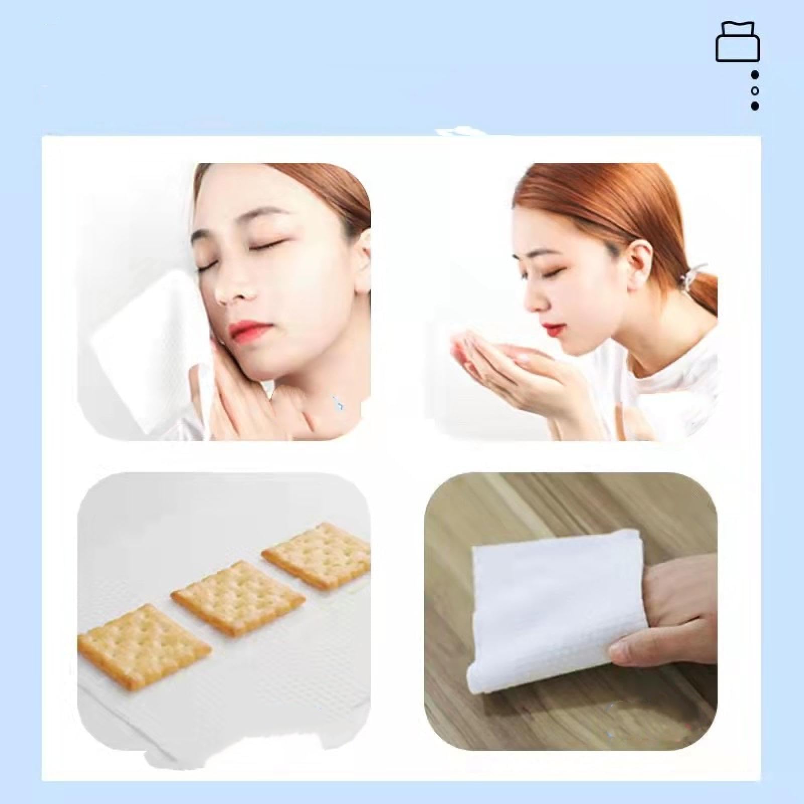 Premium Thickened Disposable Face Towels - Ultra Soft Cotton Facial Cleansing Wipes for Babies & Adults | Wet & Dry Dual Use | Ideal for Beauty Salons, Spa, Travel & Daily Skincare Routine