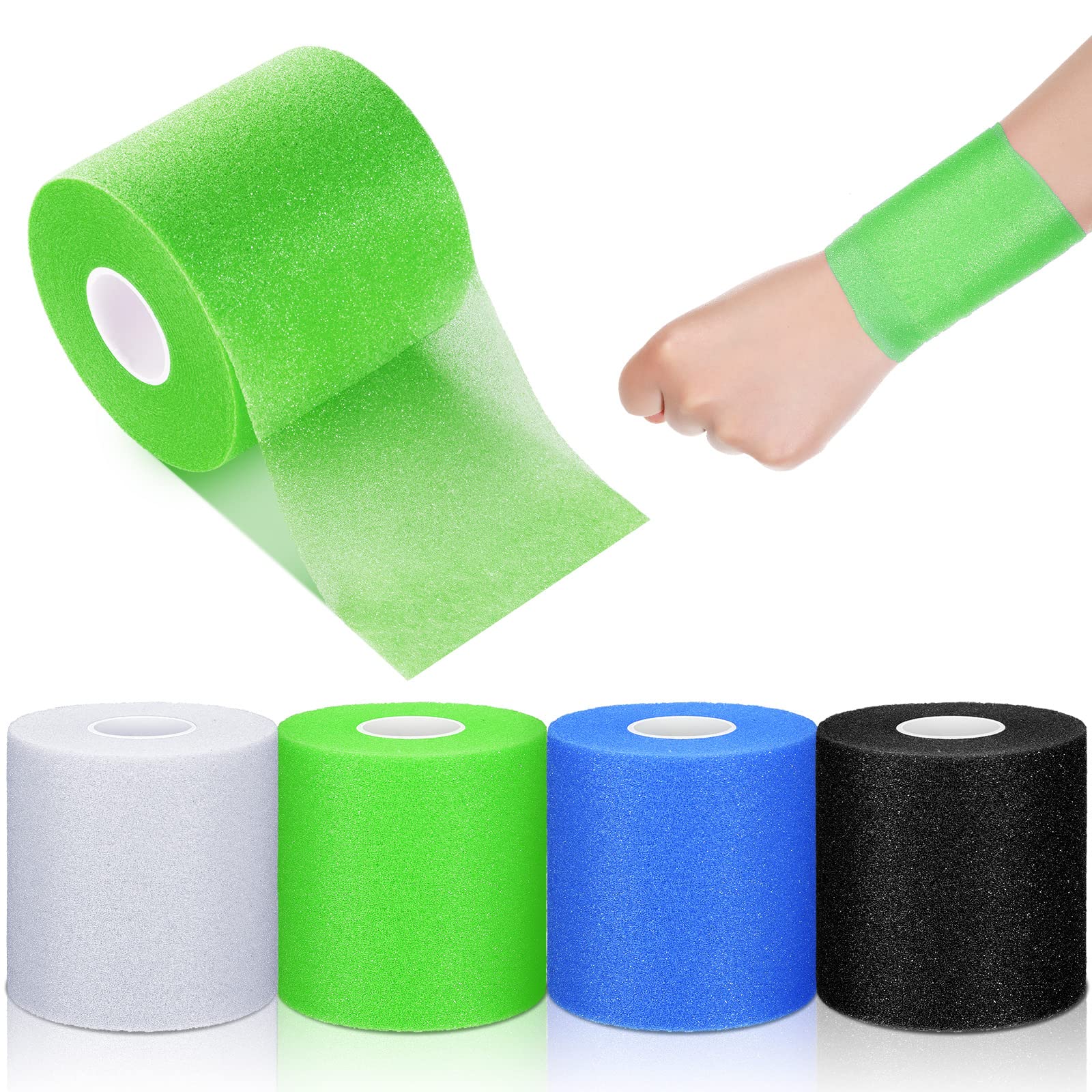 4 Pack Pre-Wrap Athletic Foam Tape - 2.75