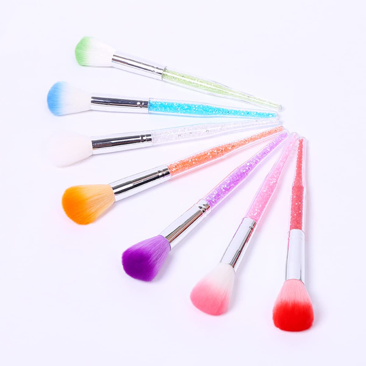 FRCOLOR 14-Piece Professional Manicure Set - Long Handle Nail Art Brushes, Diamond Powder Brush & Cleaning Tools for Salon & Home Nail Care | Perfect for Gel, Acrylic & DIY Nail Designs