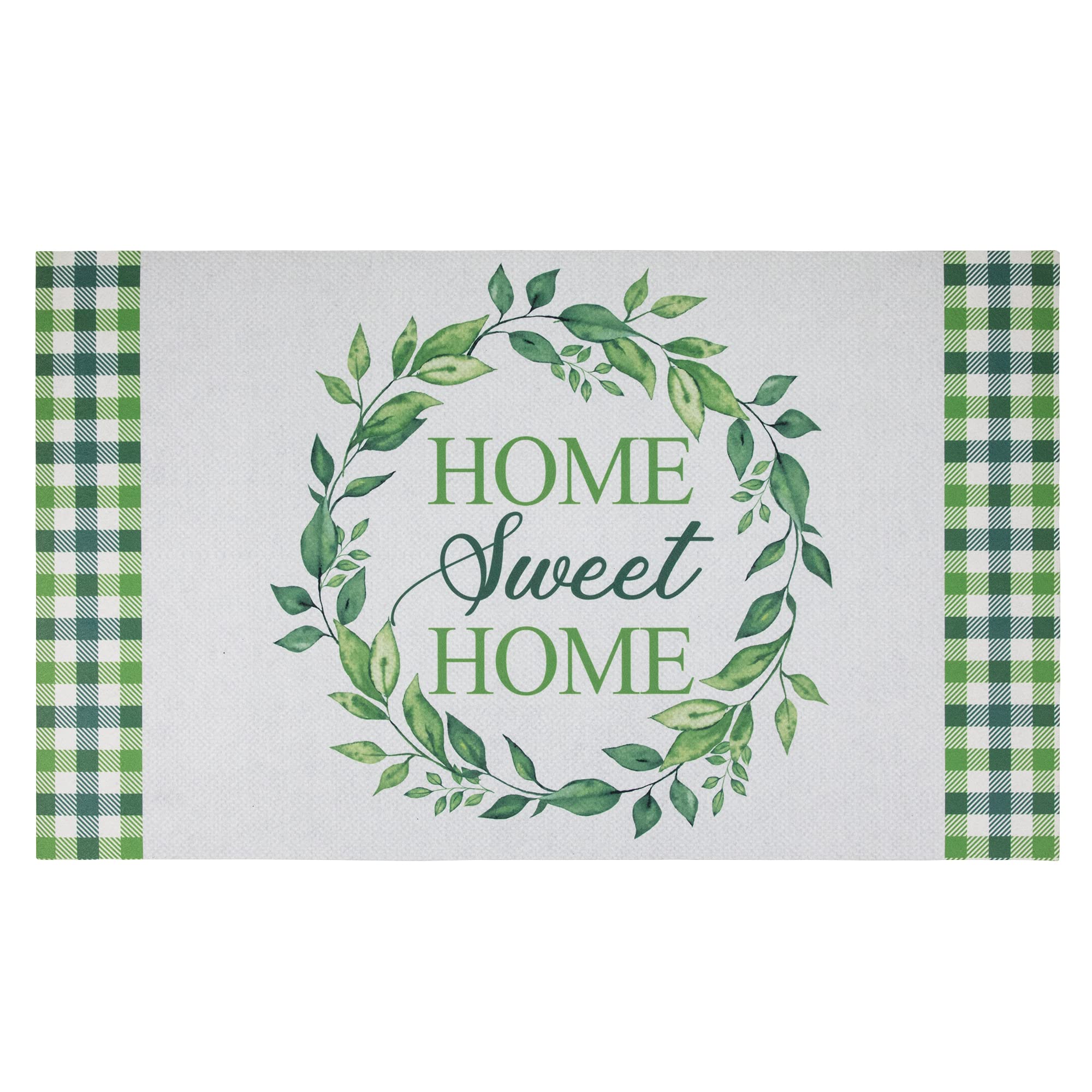 Home Sweet Home Gingham Doormat 18