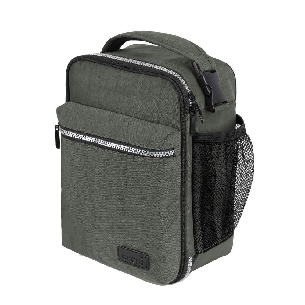 Sachi Explorer Insulated Lunch Bag - Leakproof & Thermal Insulated Lunch Box for Work, School & Picnics - Steel Grey Lunch Tote for Men & Women - Perfect for Office, Hiking & Travel