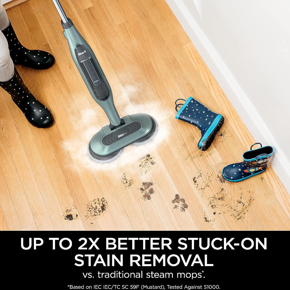 SHARK S7000C Steam Mop - All-in-One Hard Floor Cleaner with Scrubbing & Sanitizing | Factory Serviced with 90-Day Warranty | Perfect for Tile, Laminate & Hardwood Floors