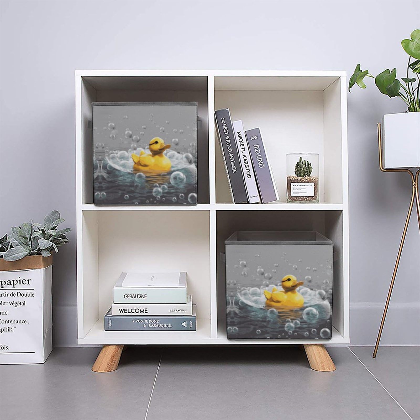 Foldable Cube Storage Bins with Handles - Closet Organizer for Clothes, Toys & Home Organization | Perfect for Shelves, Cabinets & Underbed Storage