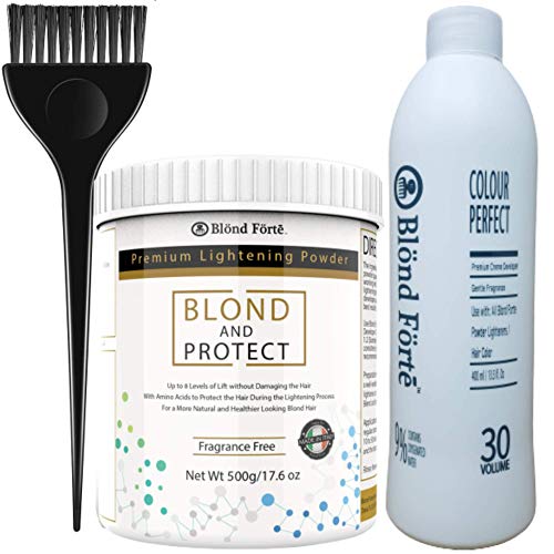 1.1 Pound Professional Hair Bleaching Powder with Amino Acids - 8+ Level Lightener for Salon & DIY Use - Works with 30 Volume Developer - Perfect for Blonde Highlights, Balayage & Color Correction at Home
