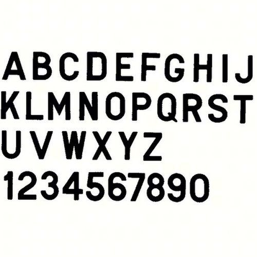 Bernard Engraving PS30BP 3-Inch Black Letter Sticker - Perfect for DIY Crafts, Scrapbooking, and Home Decor Labeling