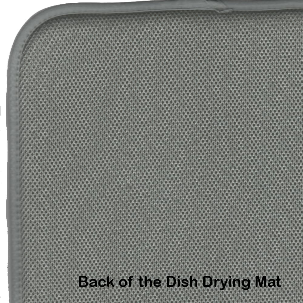 Absorbent Dish Drying Mat for Kitchen - Fall Harvest Design, 14x21