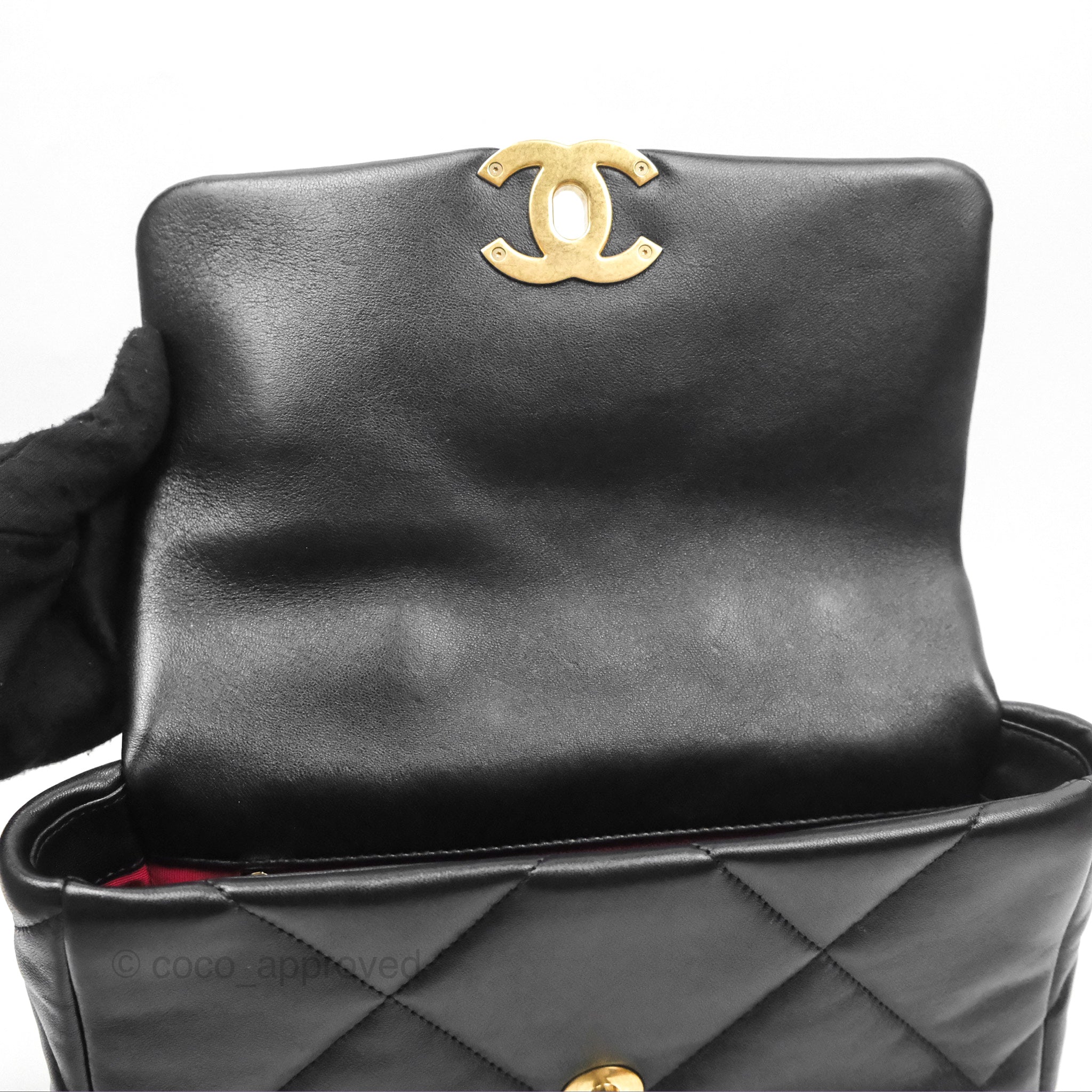 Chanel 19 Small Black Mixed Hardware Flap Bag - Luxury Designer Handbag for Women | Perfect for Everyday Use, Work & Special Occasions