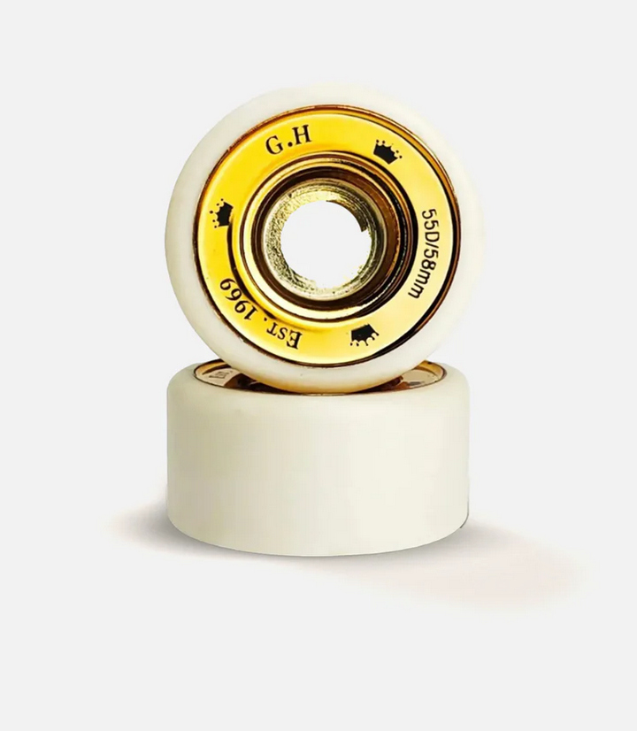 GH Skates 55D & 45D Indoor Roller Skate Wheels - High Performance for Roller Derby, Rink Skating & Artistic Skating