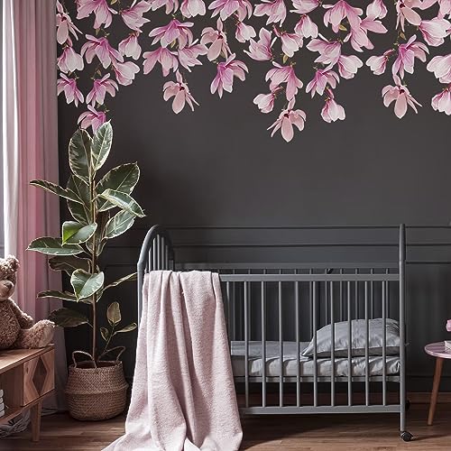 Watercolor Pink Magnolia