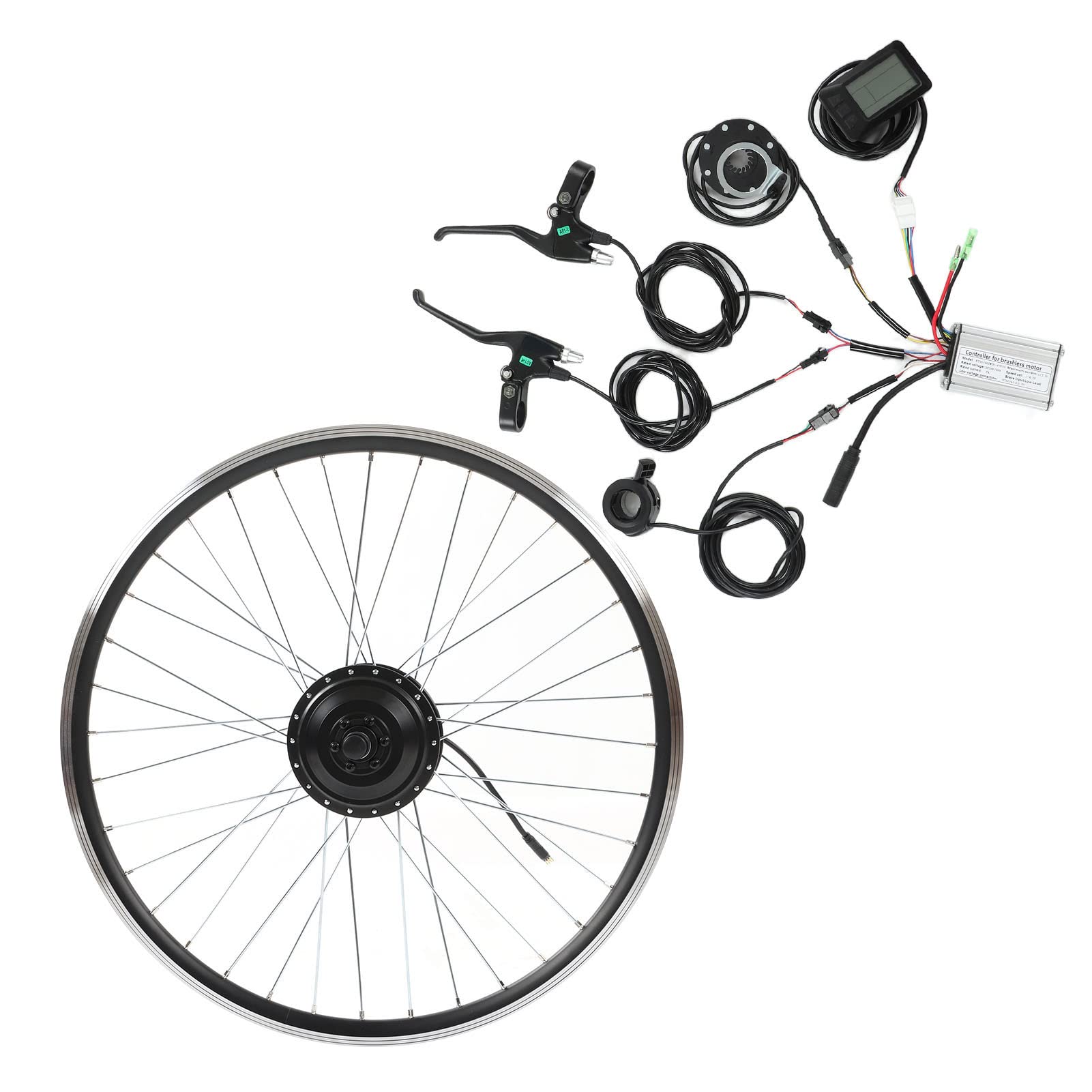 ENZZ 250W Electric Hub Motor Kit - Rear Drive Brushless Motor Wheel Conversion Kit for E-Bikes & Scooters | Quiet Operation, Easy Installation | Perfect for Commuting & Urban Transportation