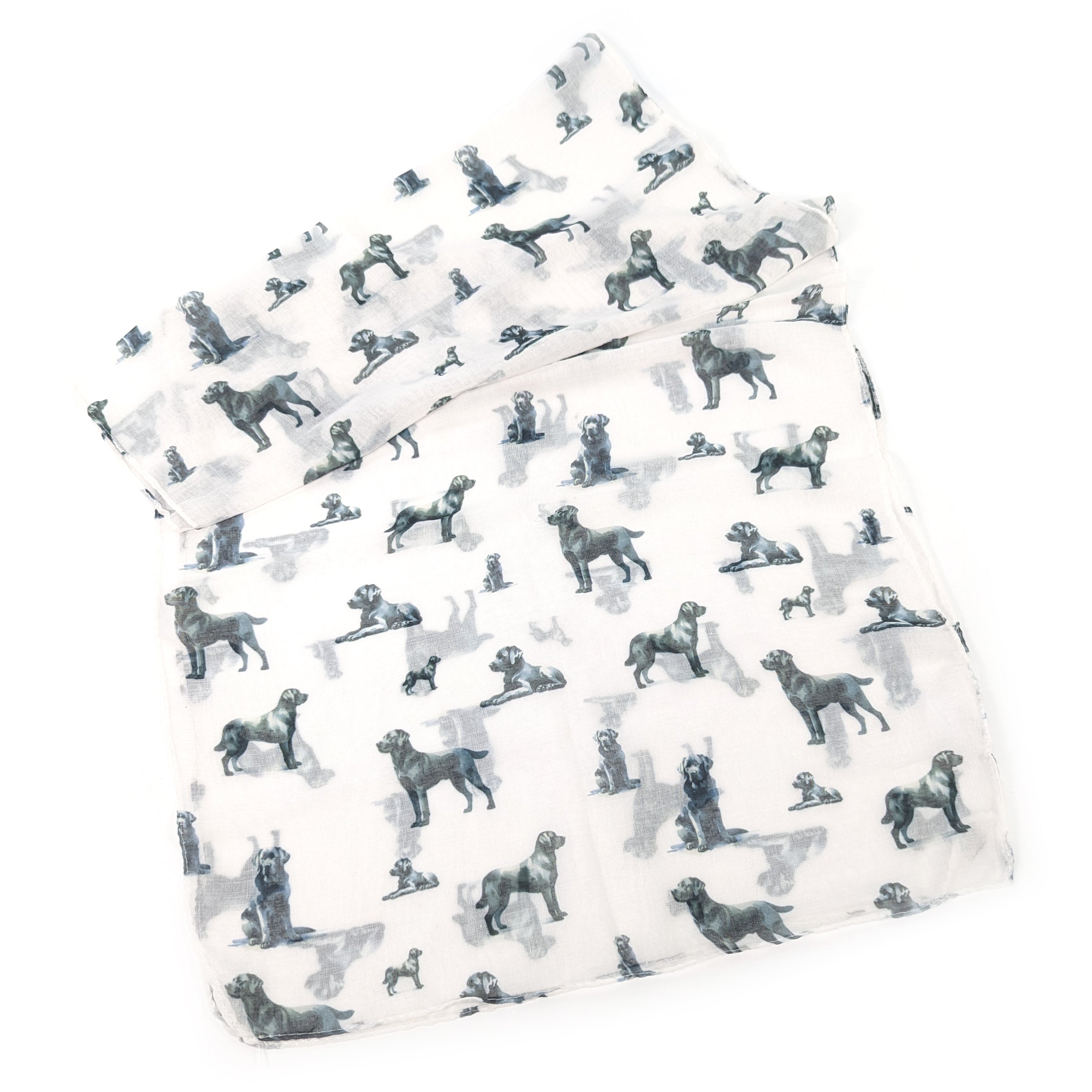 Dapper Dog Scarf - White (50x180cm) | Stylish Pet Fashion Accessory for Small & Medium Dogs | Perfect for Winter Walks, Photo Shoots & Special Occasions