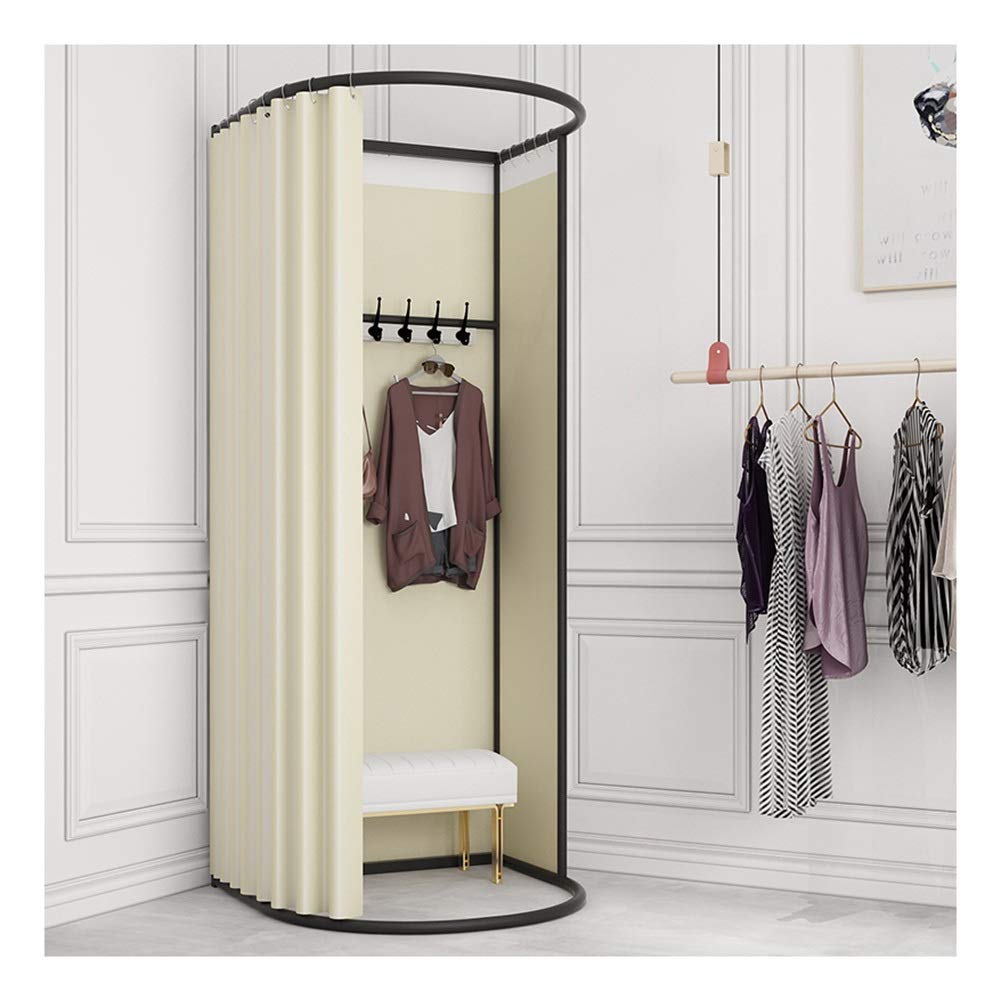 Portable Changing Room Privacy Divider - GDMING Folding Dressing Room with Blackout Curtain & Metal Frame for Clothing Stores, Malls & Locker Rooms | Perfect for Temporary Fitting Areas, Events & Retail Displays