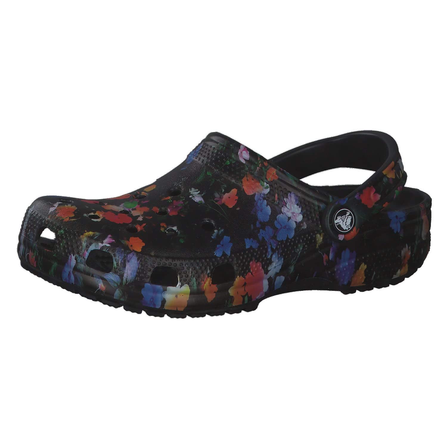 Crocs Unisex-Adult Classic Printed Floral Clogs - Comfortable Slip-On Garden Shoes for Men & Women - Perfect for Beach, Pool, Yard Work & Casual Wear