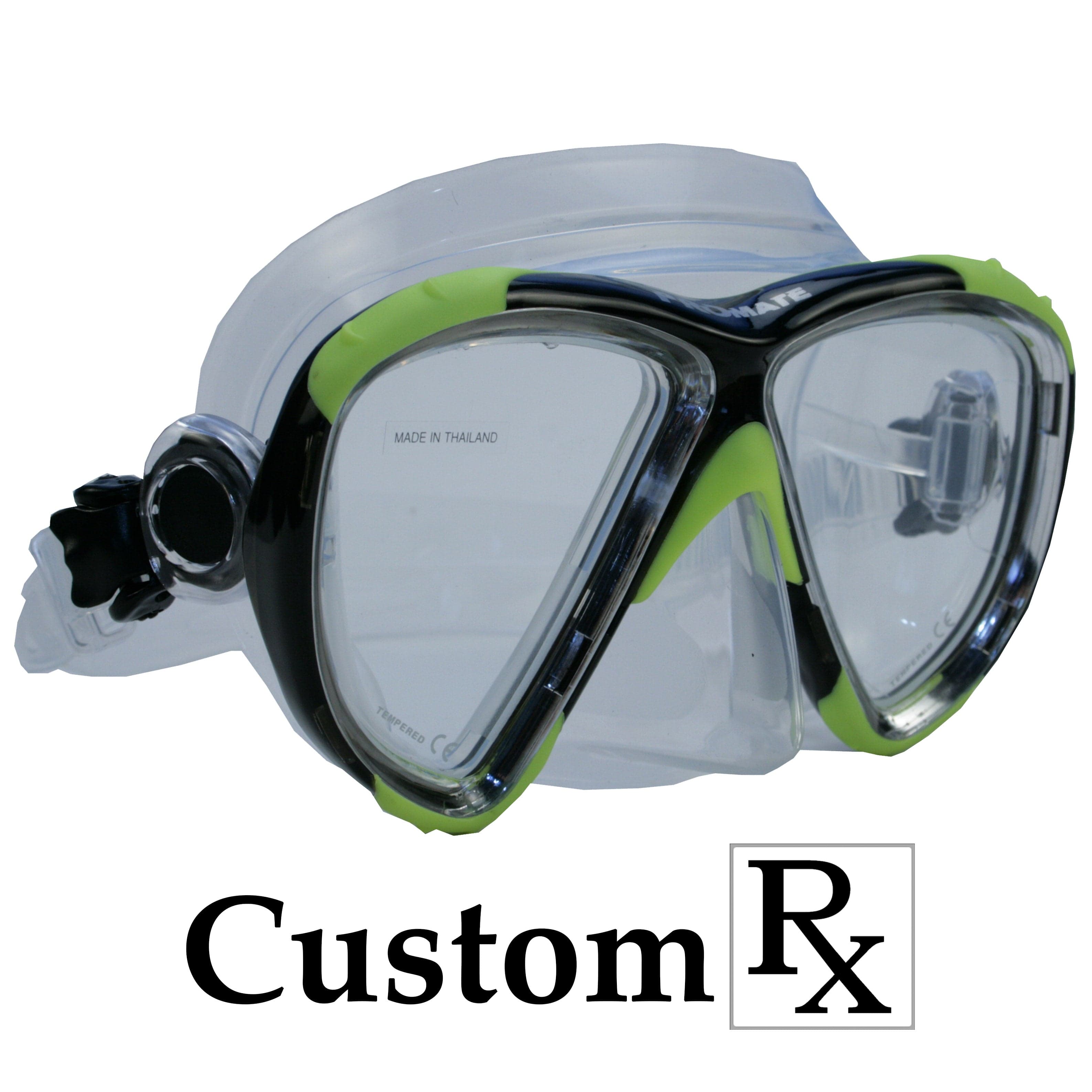 Custom Prescription Scuba Diving Mask - Promate Hawk Eyes MK265 RX with Anti-Fog & Wide View for Snorkeling, Spearfishing & Underwater Photography