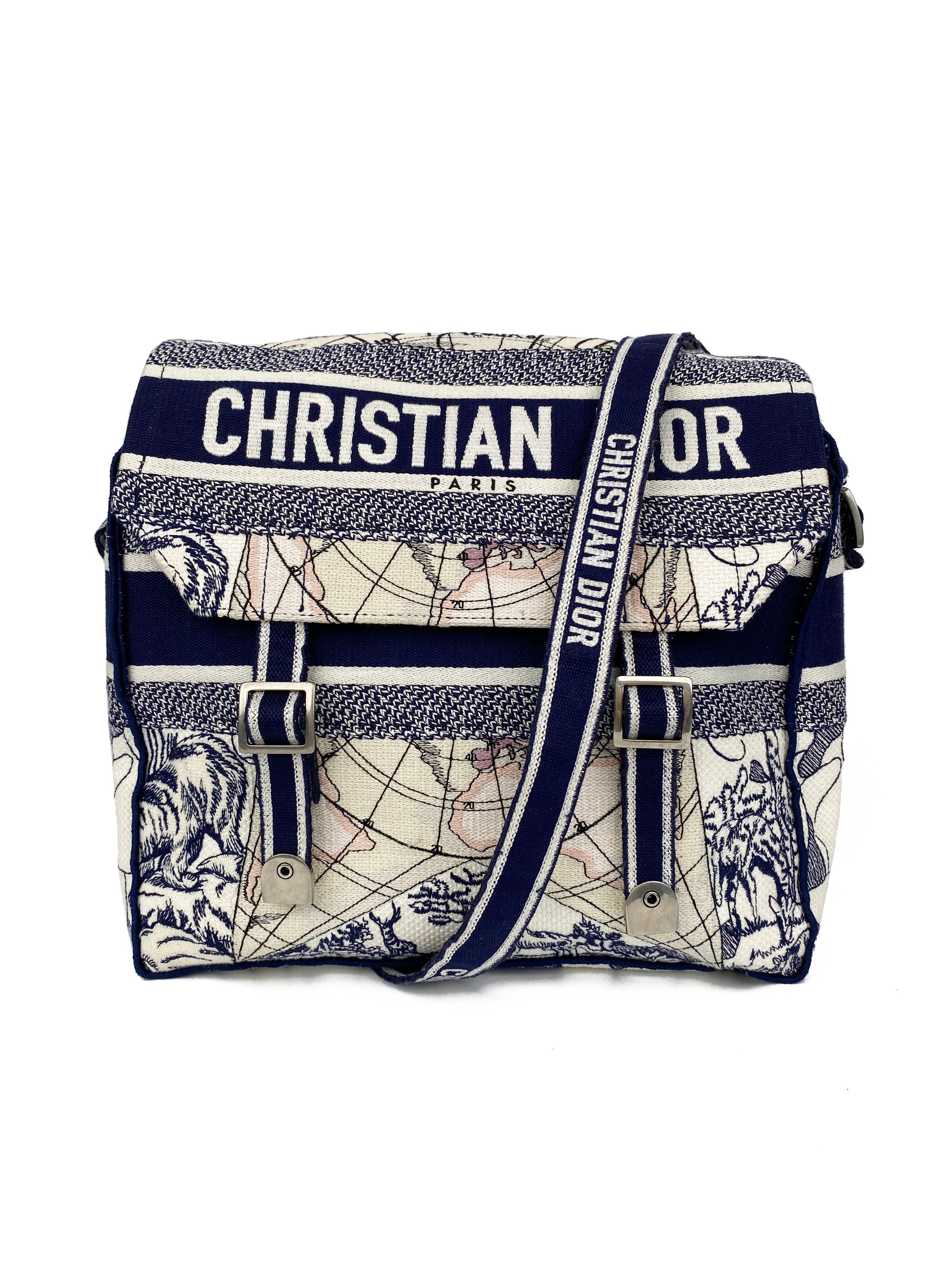 Dior Diorcamp Atlas Messenger Bag for Men & Women - Stylish Crossbody Shoulder Bag for Travel, Work & Everyday Use