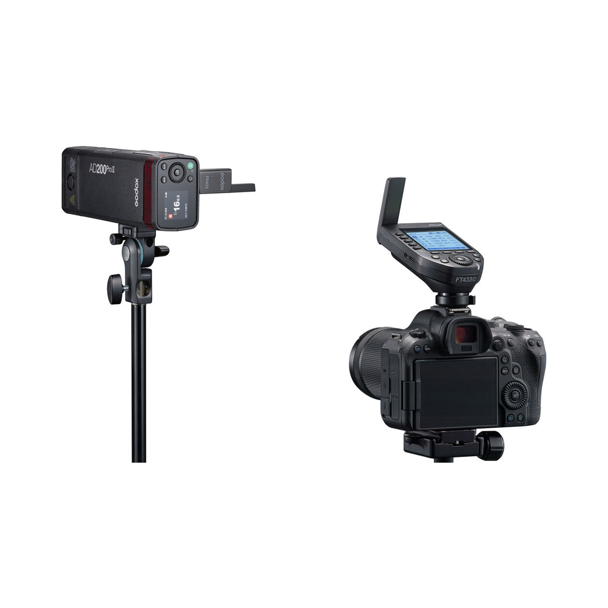 Godox FT433 TTL Wireless Flash Trigger for Canon Cameras - Professional Photography Lighting for Studio, Wedding & Outdoor Shooting