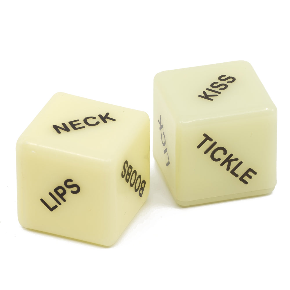 Glow in The Dark Love Dice - Romantic Couple Game for Date Night, Valentine's Gift, Bedroom Fun - Perfect for Anniversary, Party & Intimate Moments