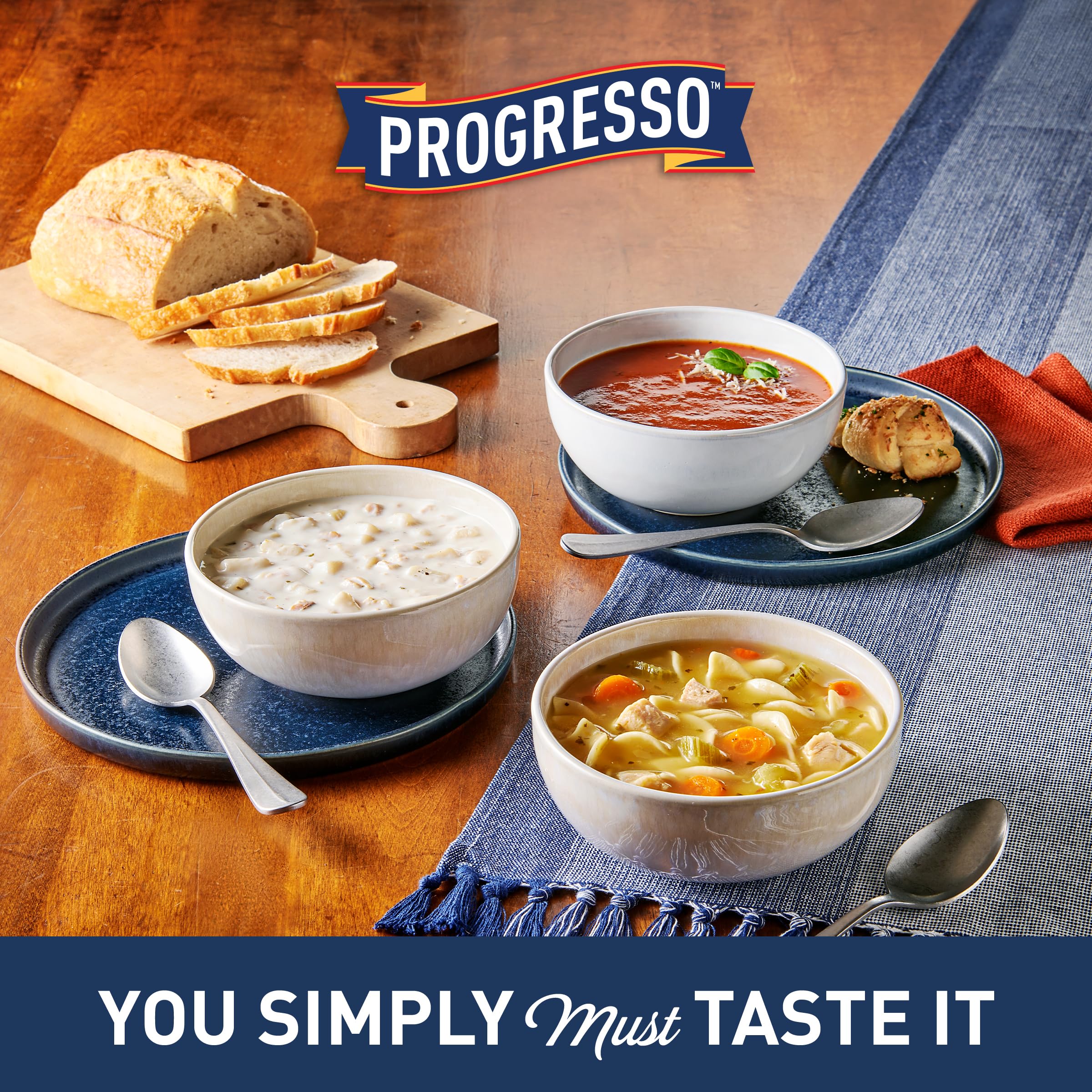 Progresso Low Sodium Roasted Chicken Noodle Soup - 18.5 oz Canned Soup (Pack of 12) | Healthy Ready-to-Eat Meal for Quick Lunch, Camping & Emergency Food Supply
