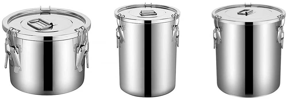 Premium 12L Stainless Steel Airtight Food Storage Container - Kitchen Cereal, Rice, Flour & Grain Canister for Pantry Organization | Ideal for Bulk Food Storage & Kitchen Countertop Organization
