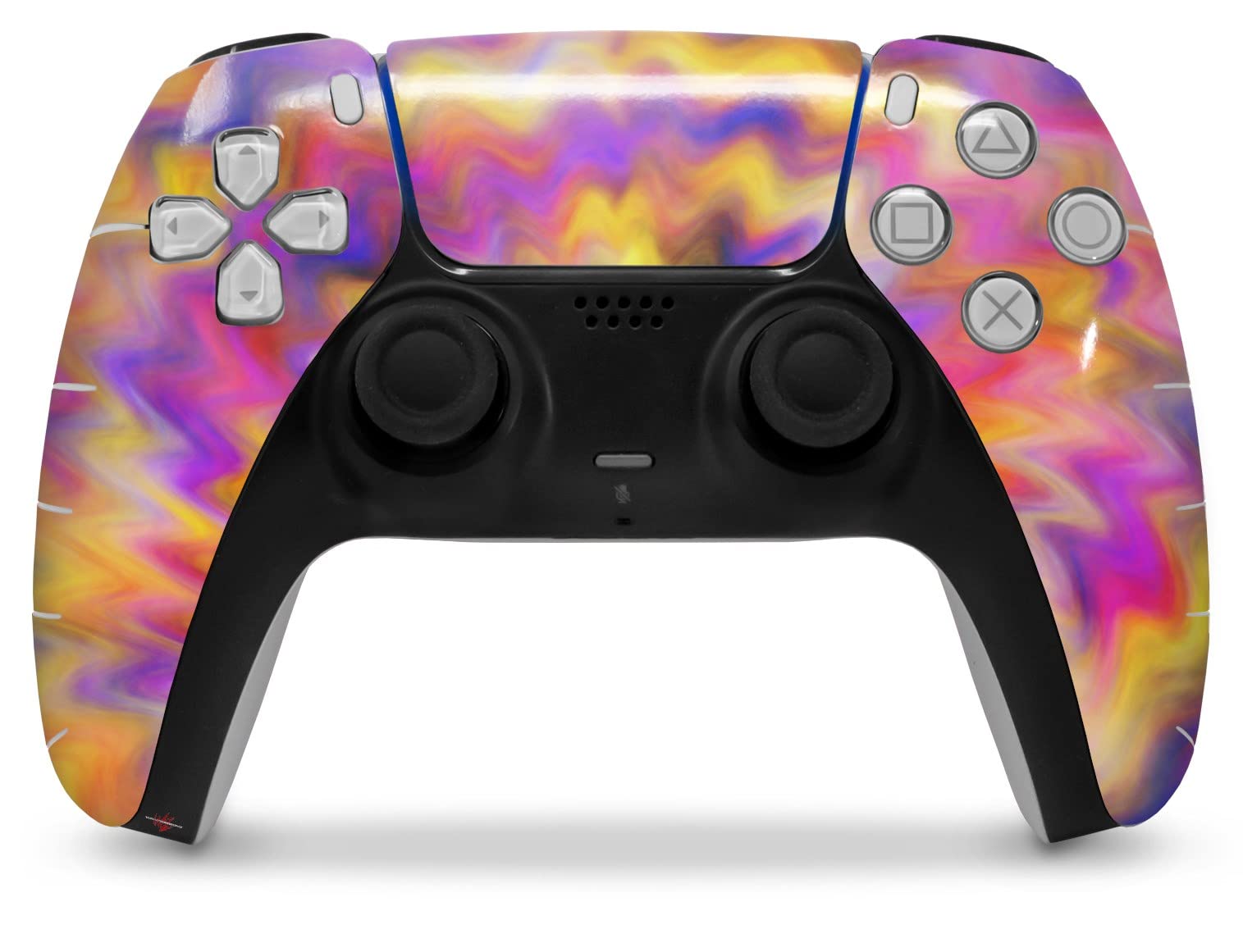 PS5 DualSense Controller Skin Wrap - Tie Dye Pastel Design for Gaming Protection