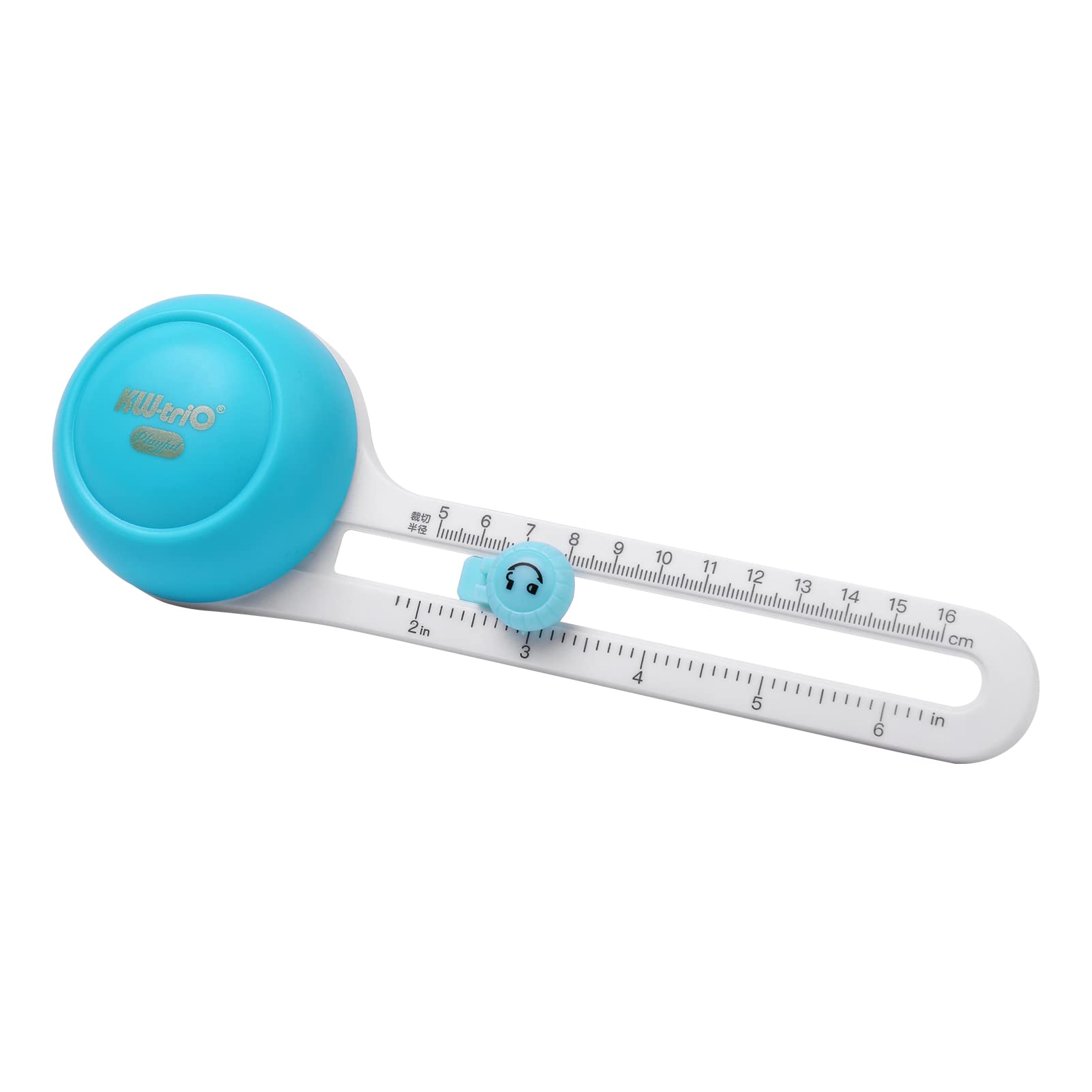 BISOFICE Rotary Circle Cutter - Manual Round Paper Cutter Tool with Replaceable Blades for DIY Crafts, Scrapbooking, Card Making & Sewing Projects | Perfect for Handmade Greeting Cards, Photo Albums & Fabric Cutting