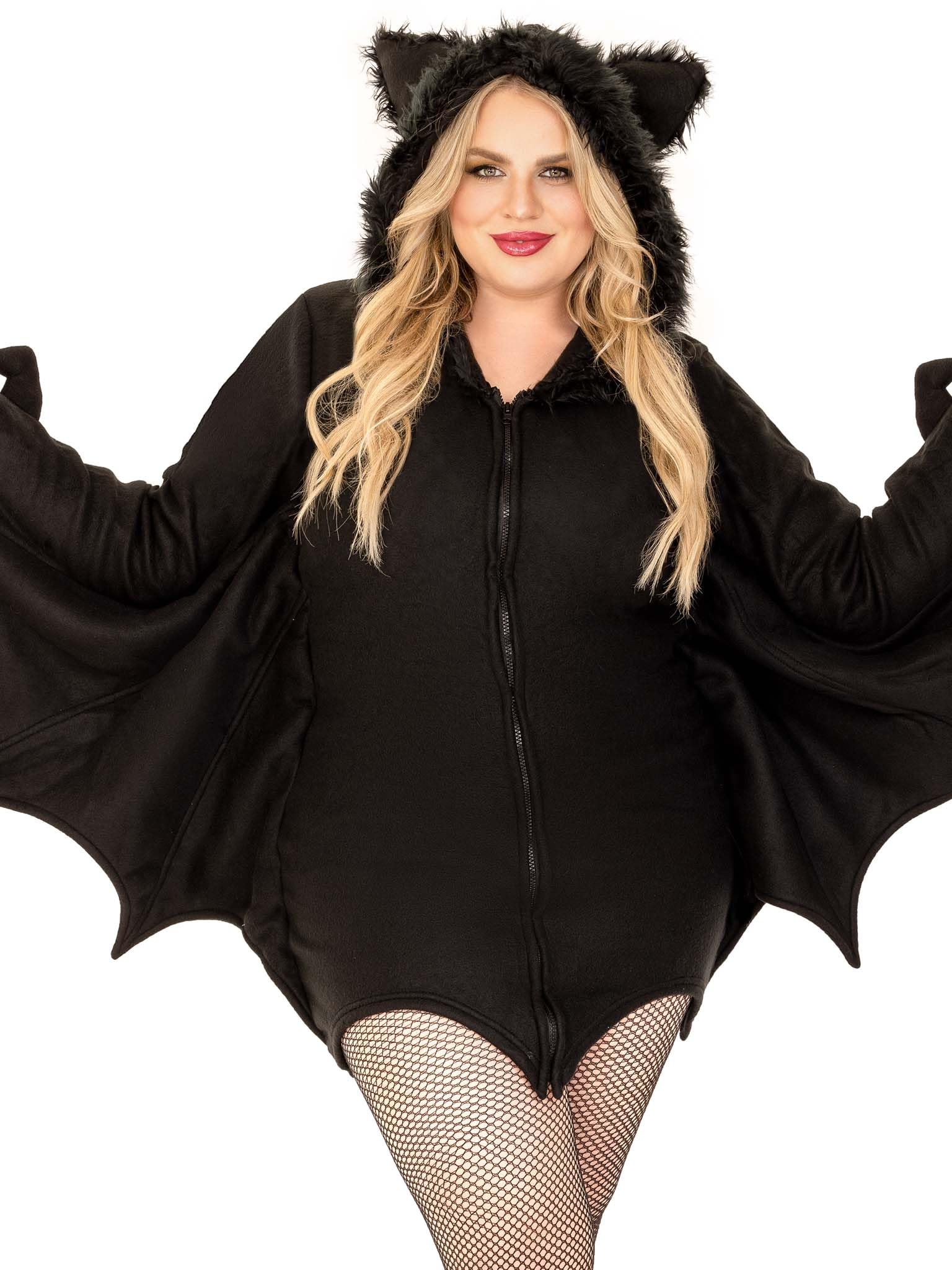Leg Avenue Women's Cozy Bat Costume - Halloween Party Outfit, Cosplay Dress, Themed Event Costume for Women - Perfect for Halloween Parties, Cosplay Events, and Costume Contests
