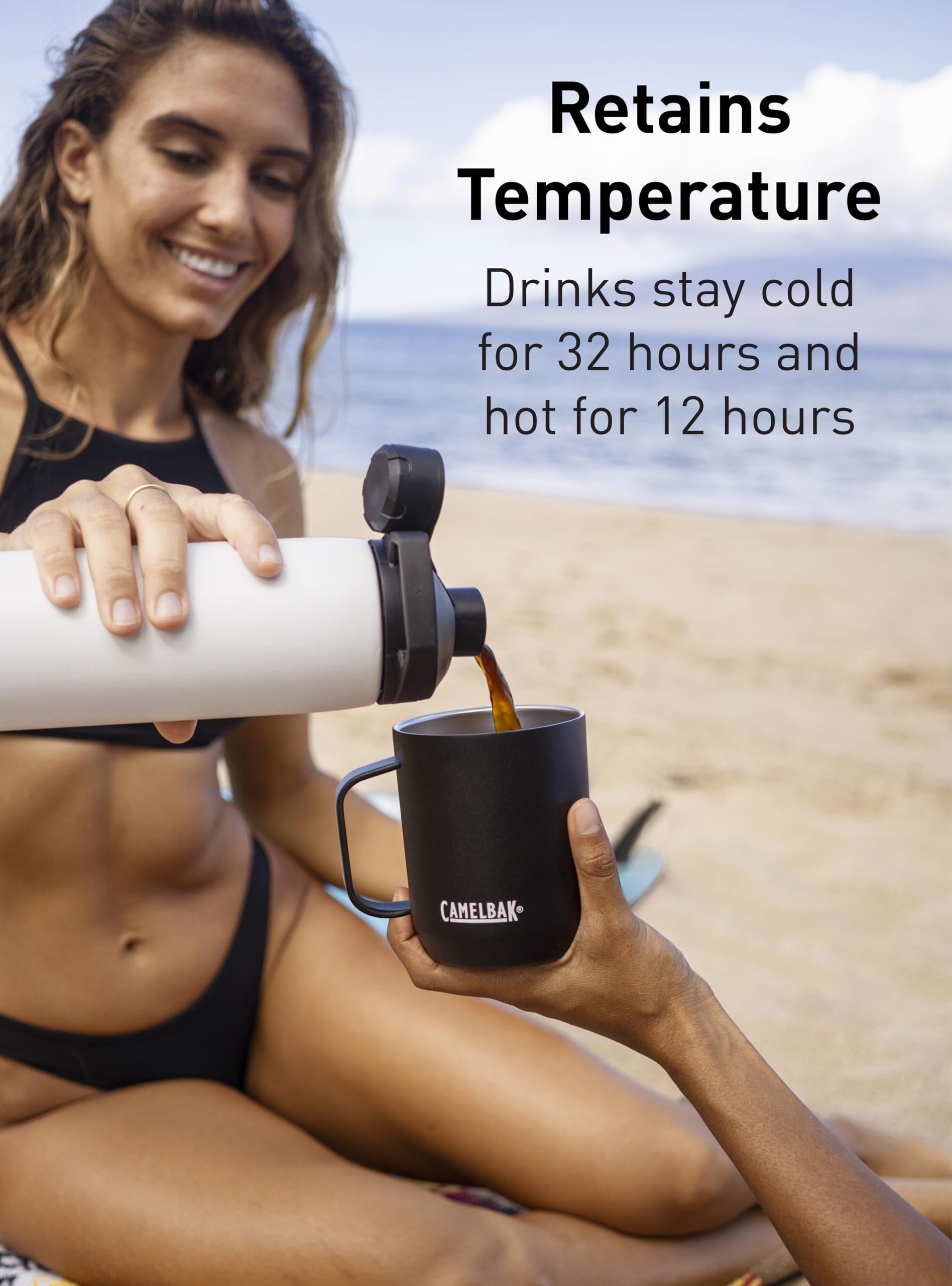 CamelBak Chute Mag 20oz Vacuum Insulated Stainless Steel Water Bottle - Leakproof, BPA-Free, Keeps Drinks Cold 24Hrs/Hot 12Hrs - Perfect for Hiking, Gym, Office & Outdoor Adventures