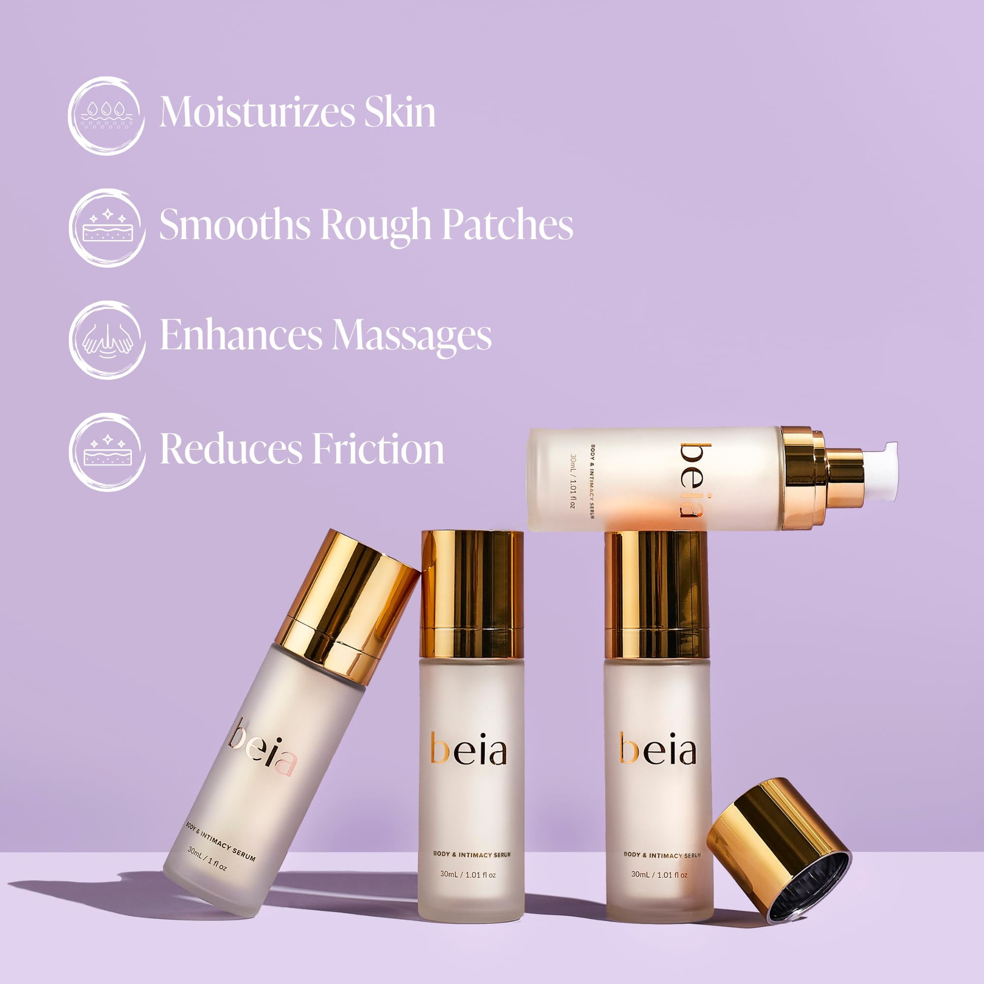 Beia Essentials Hydrating Face Mist, Exfoliating Body Scrub, Feminine Hygiene Wipes, Relaxing Massage Oil Set - Perfect Spa Gift for Women, Self-Care & Pampering Routine