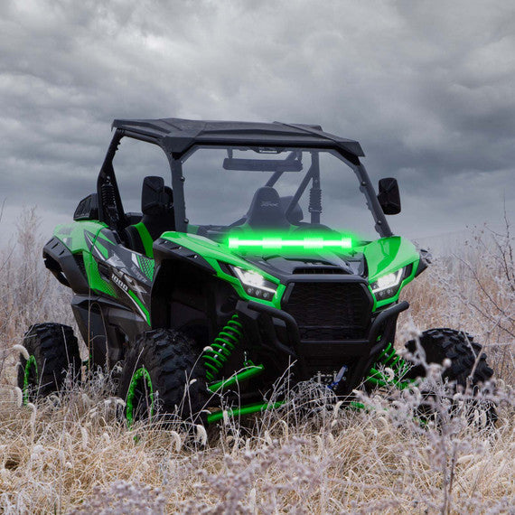 2 in 1 LED Light Bar with White & Green Colors - Perfect for Trucks, Off-Road Vehicles, and Emergency Lighting