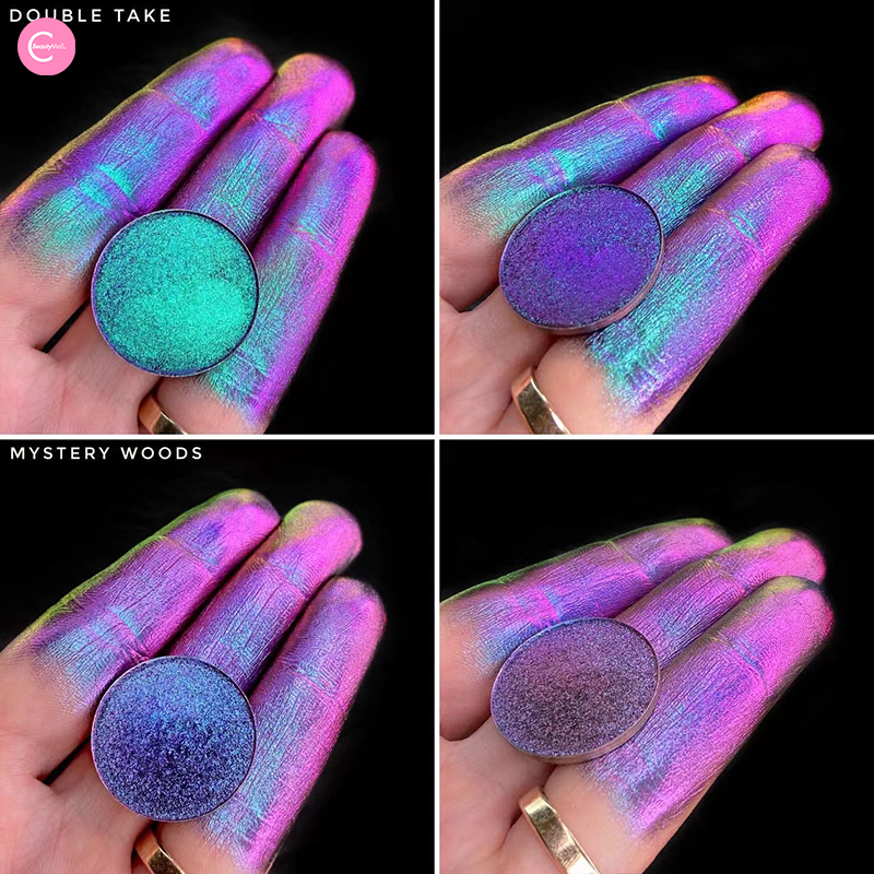 Shellwe Makeup Multichrome Eyeshadow Palette - Long Lasting Highly Pigmented Shimmer & Metallic Eyeshadow for Party, Halloween & Everyday Makeup Looks