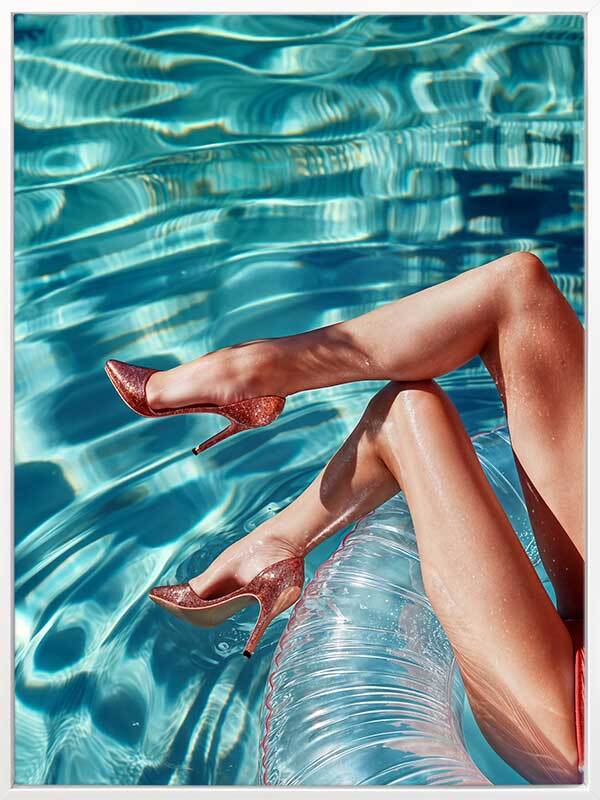 Country Club Pool Canvas Art Print - Elegant Wall Decor for Living Room, Bedroom & Office - Perfect for Home & Commercial Spaces